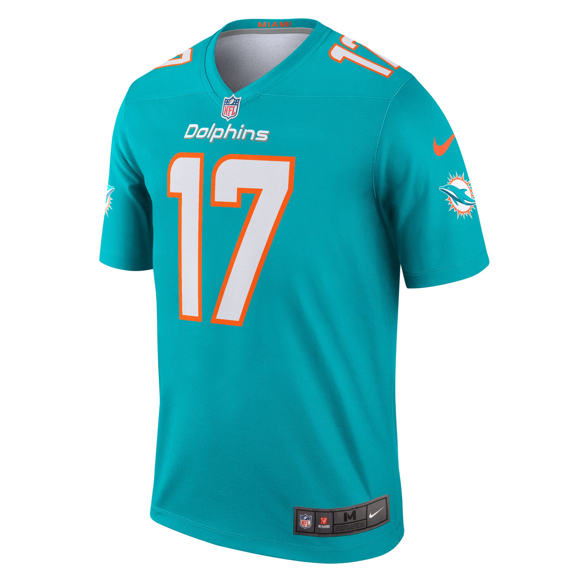 Jaylen Waddle Miami Dolphins Nike Legend Jersey - Aqua