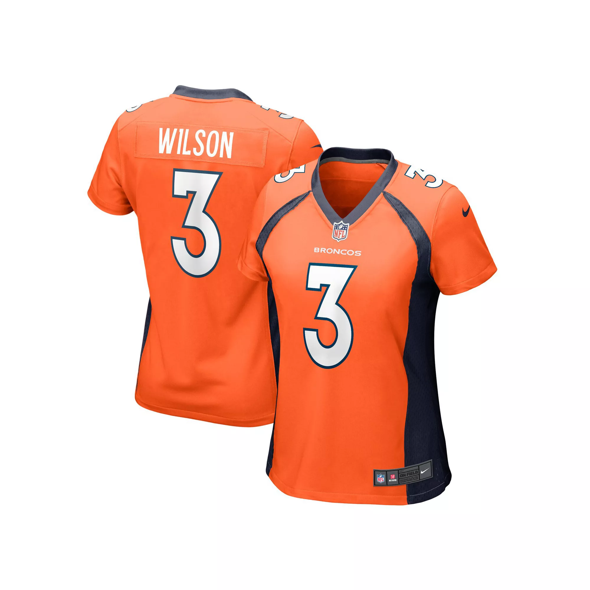 Women's Nike Russell Wilson Orange Denver Broncos Player Jersey