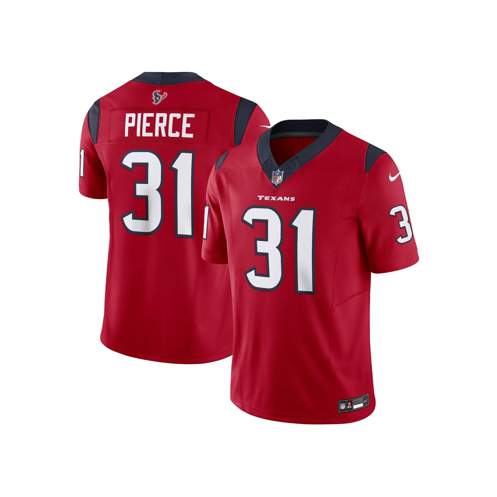 Men's Nike Dameon Pierce Red Houston Texans Vapor F.U.S.E. Limited Jersey