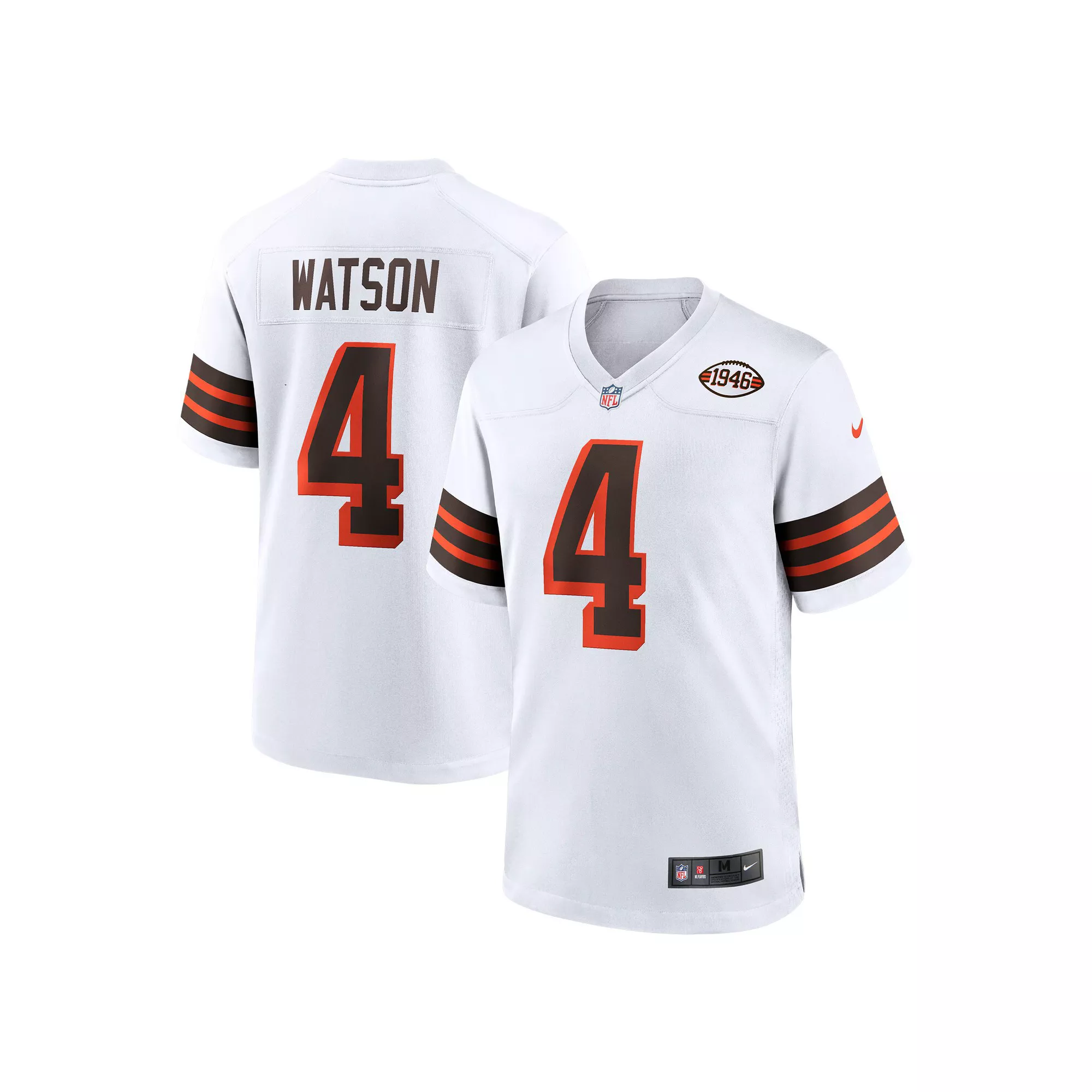 Men's Nike Deshaun Watson White Cleveland Browns Alternate Game Jersey