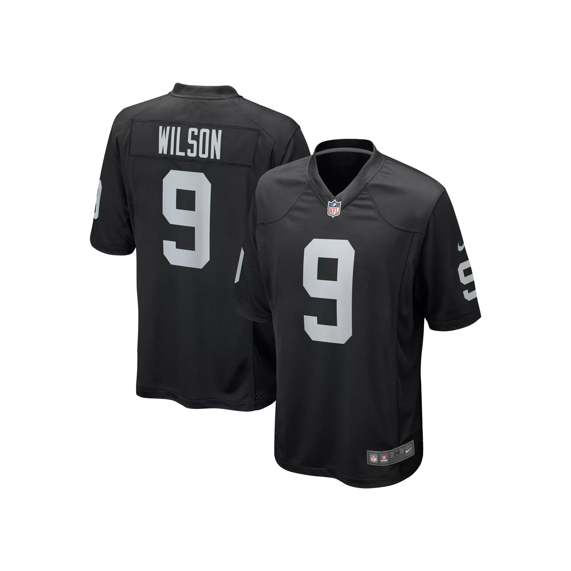 Men's Nike Tyree Wilson Black Las Vegas Raiders 2023 NFL Draft First Round Pick Game Jersey