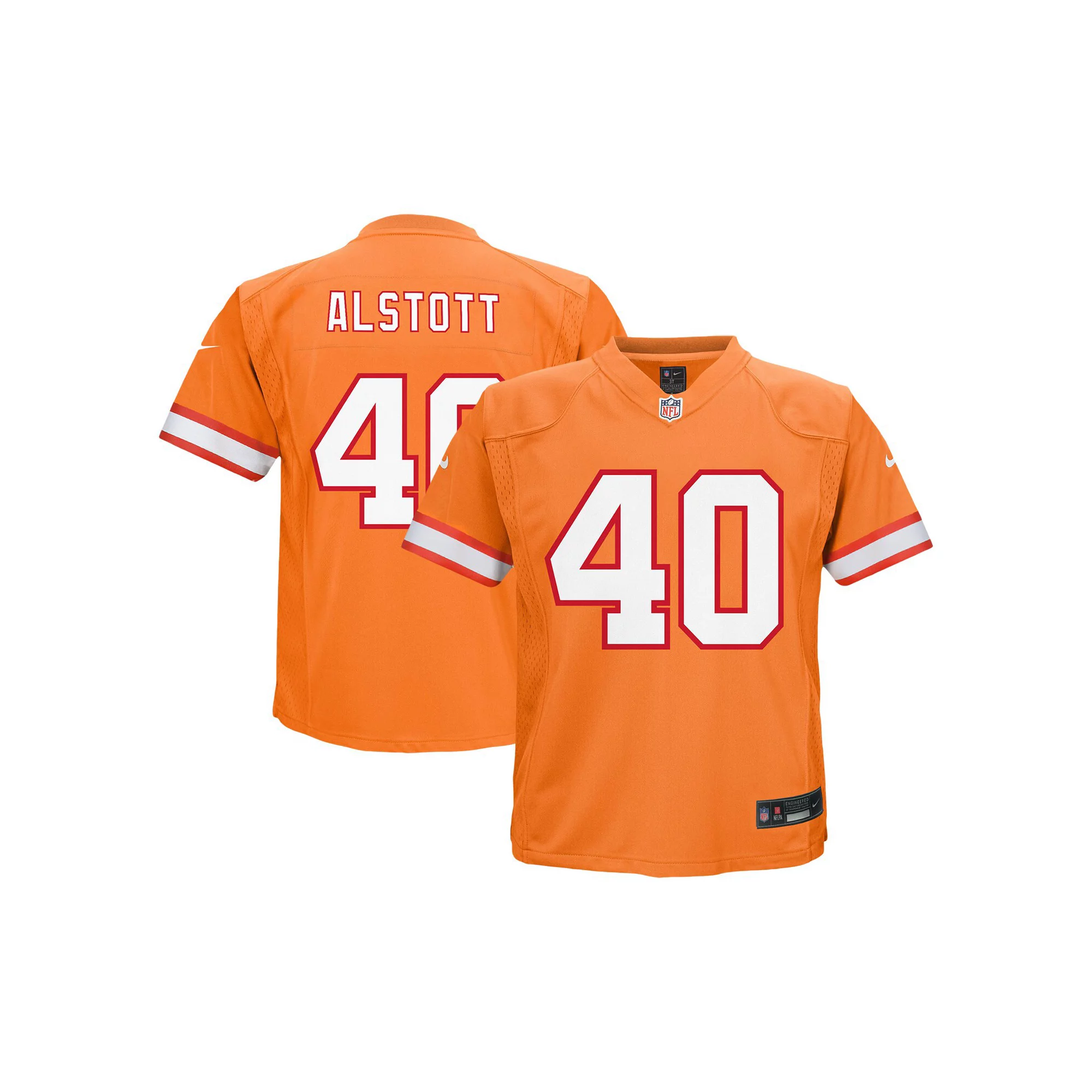 Preschool Nike Mike Alstott Orange Tampa Bay Buccaneers Retired Player Game Jersey