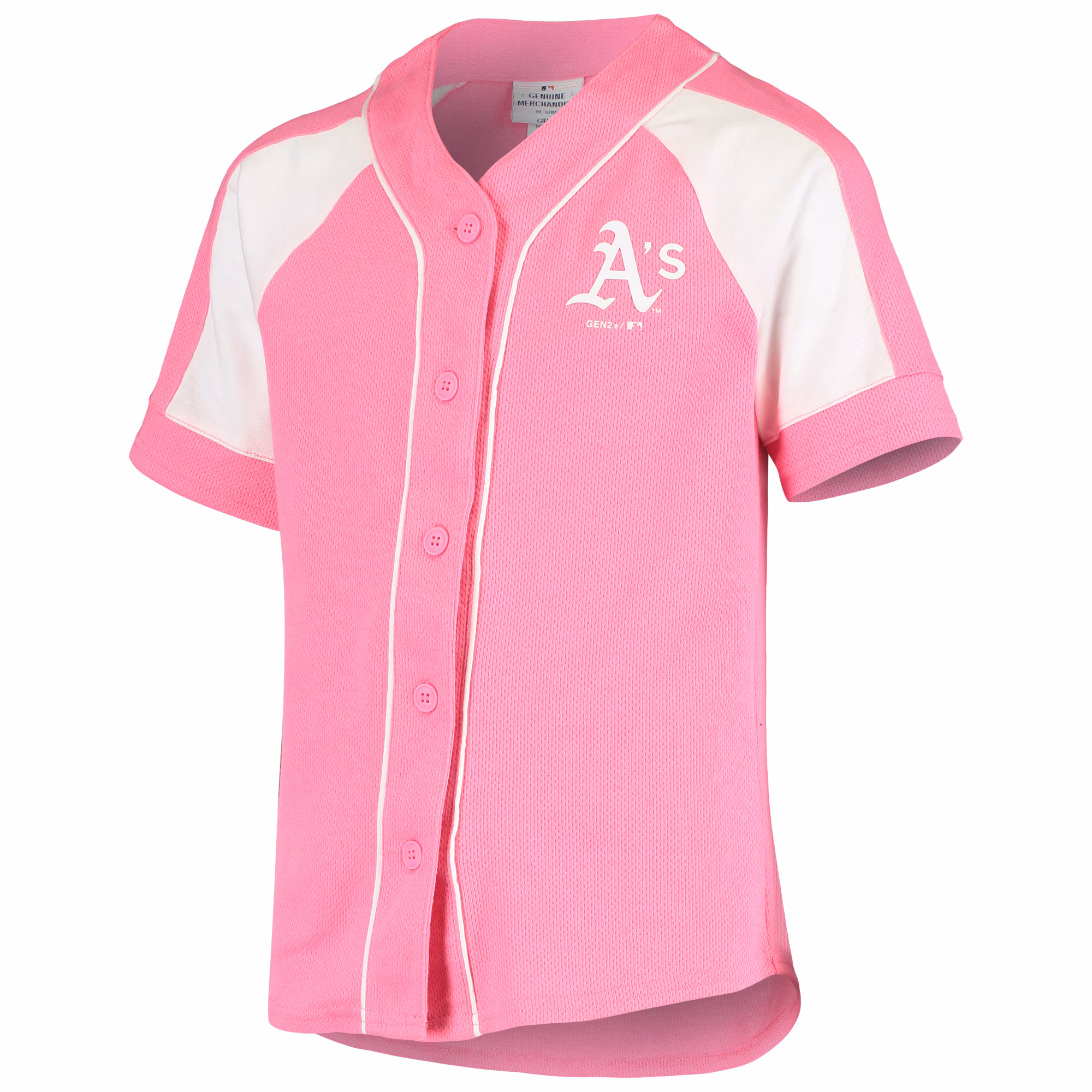 Oakland Athletics Youth Team Spirit Fashion Jersey - Pink