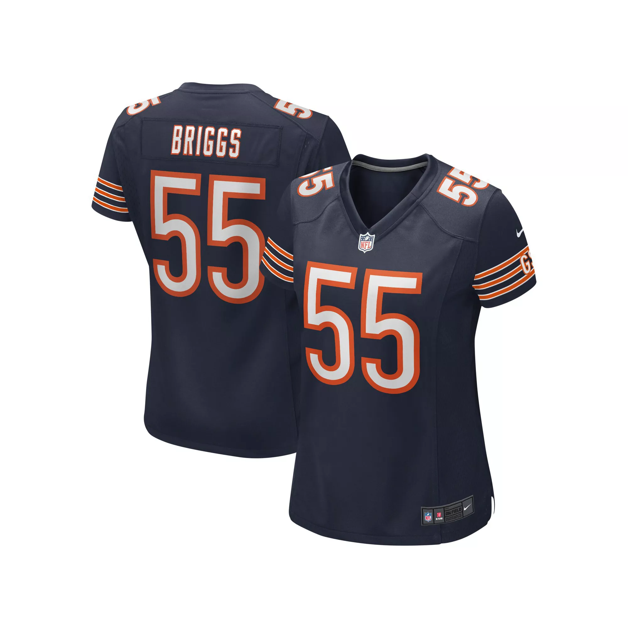 Women's Nike Lance Briggs Navy Chicago Bears Game Retired Player Jersey
