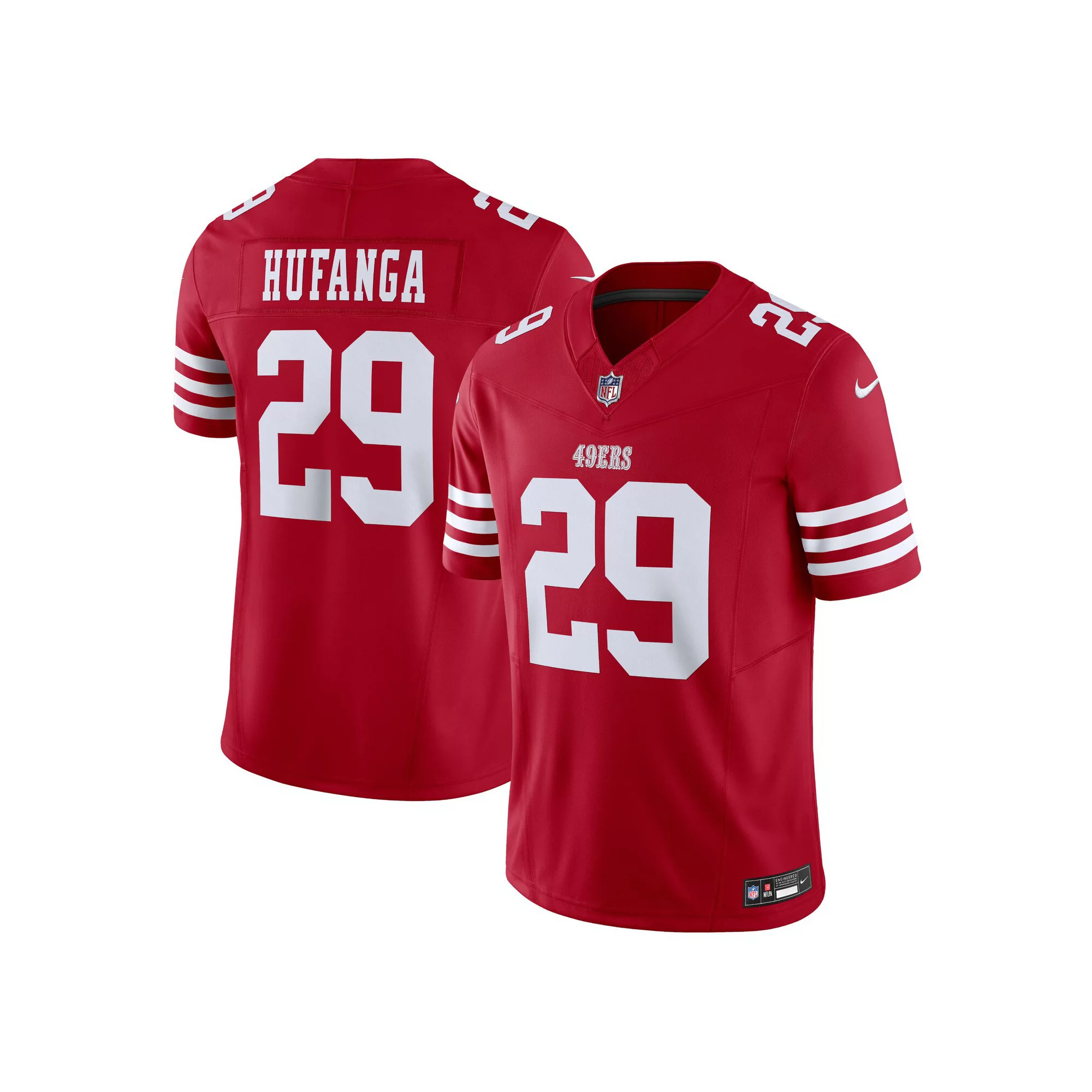 Men's Nike Talanoa Hufanga Scarlet San Francisco 49ers  Vapor F.U.S.E. Limited Jersey