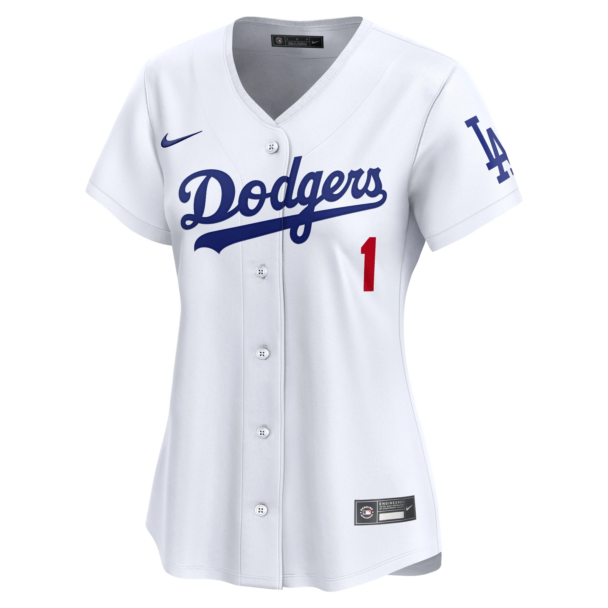 Women's Nike White Los Angeles Dodgers #1 Mom Home Limited Jersey