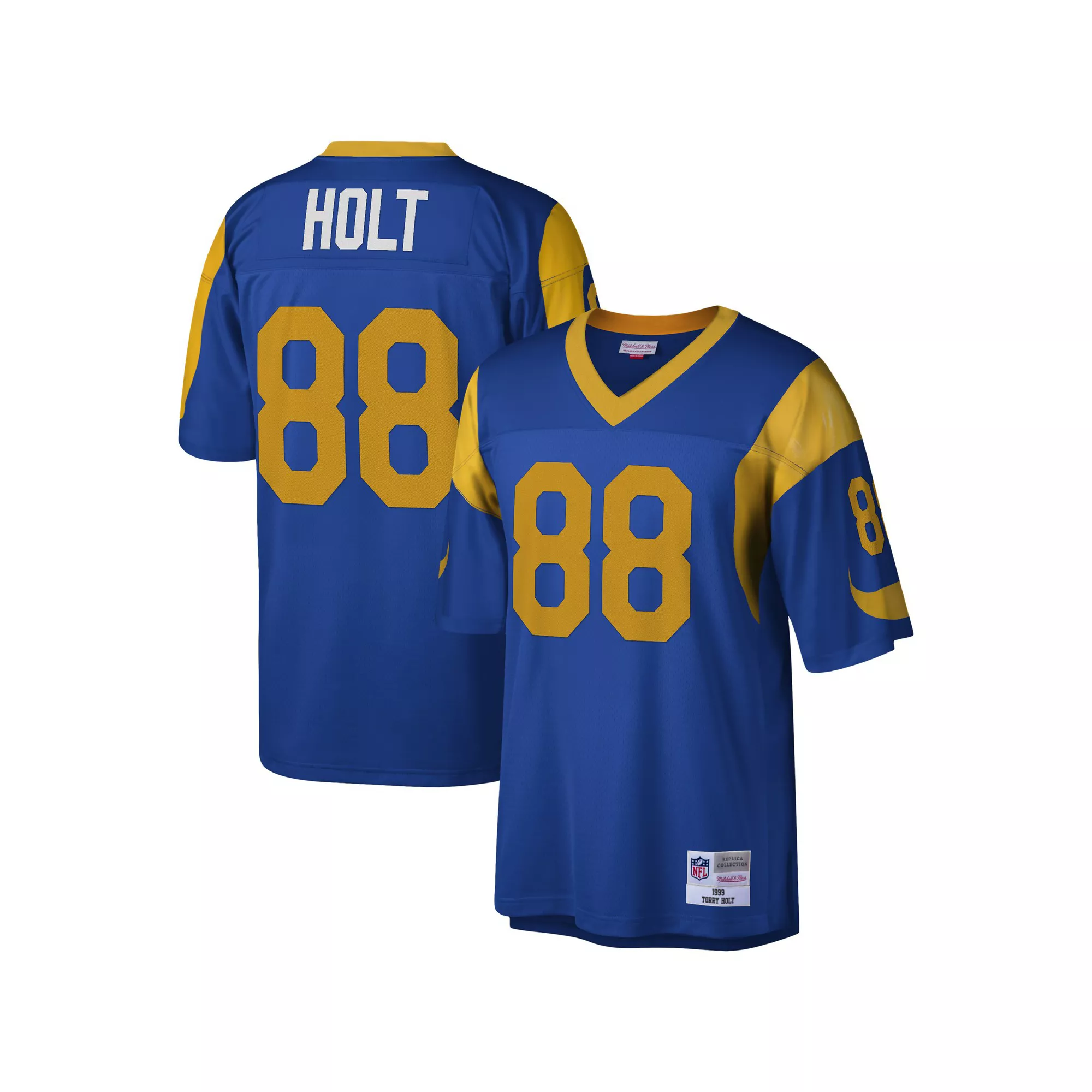 Men's Mitchell & Ness Torry Holt Royal Los Angeles Rams 1999 Legacy Replica Jersey