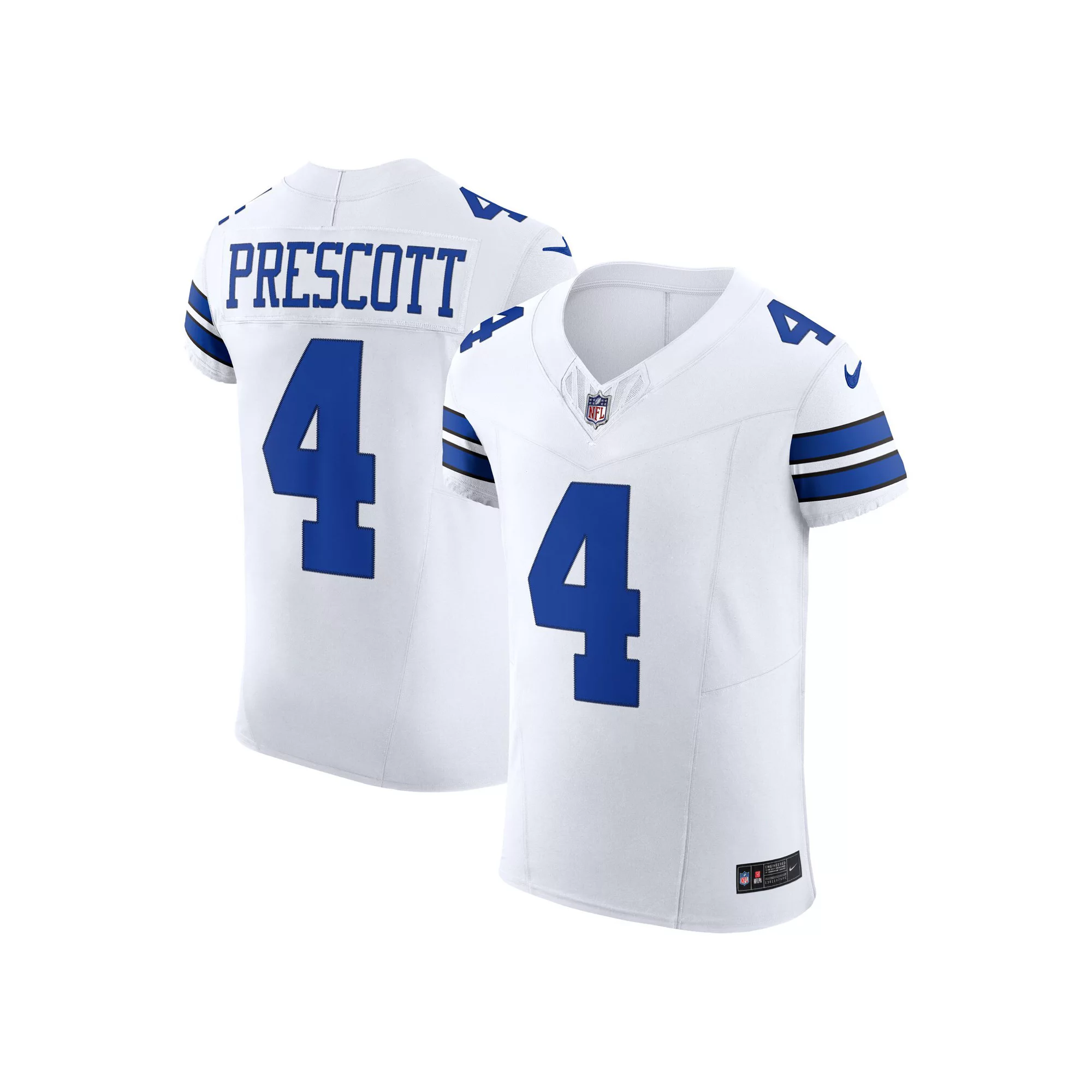 Men's Nike Dak Prescott White Dallas Cowboys Vapor F.U.S.E. Elite Jersey