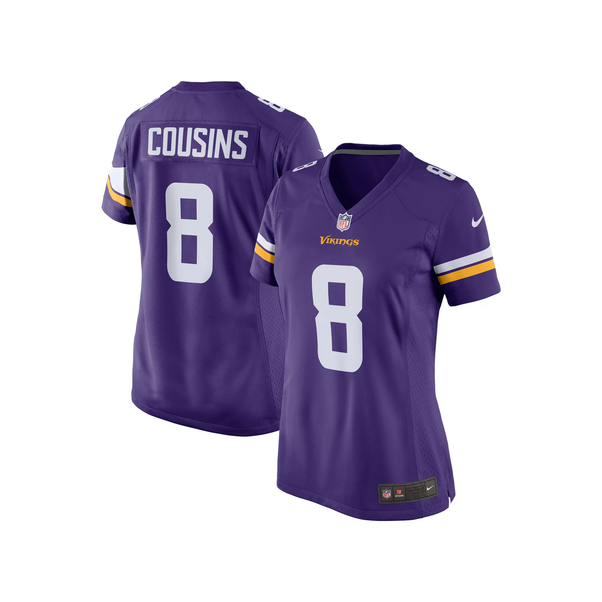 Women's Nike Kirk Cousins Purple Minnesota Vikings Game Jersey
