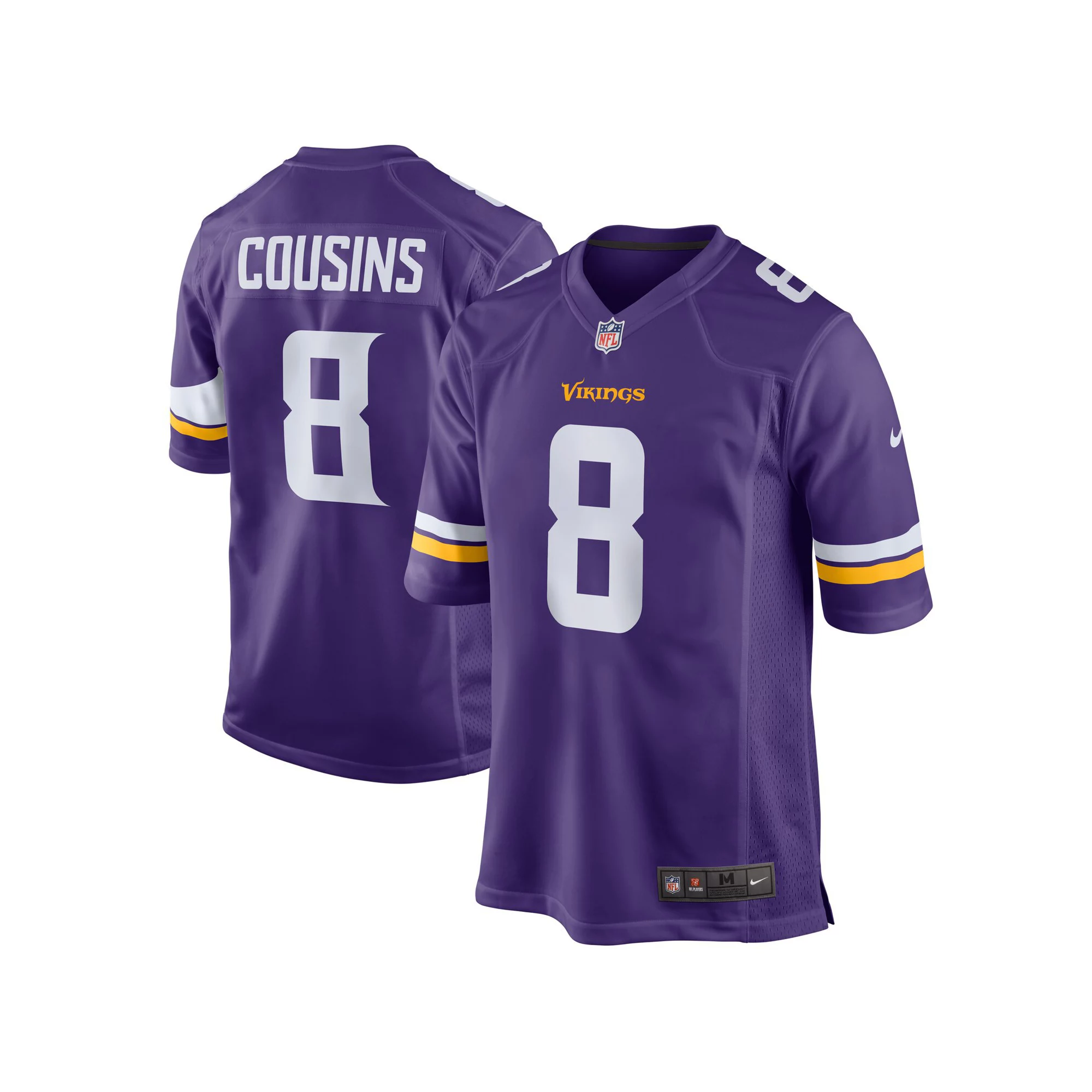 Youth Nike Kirk Cousins Purple Minnesota Vikings Game Jersey