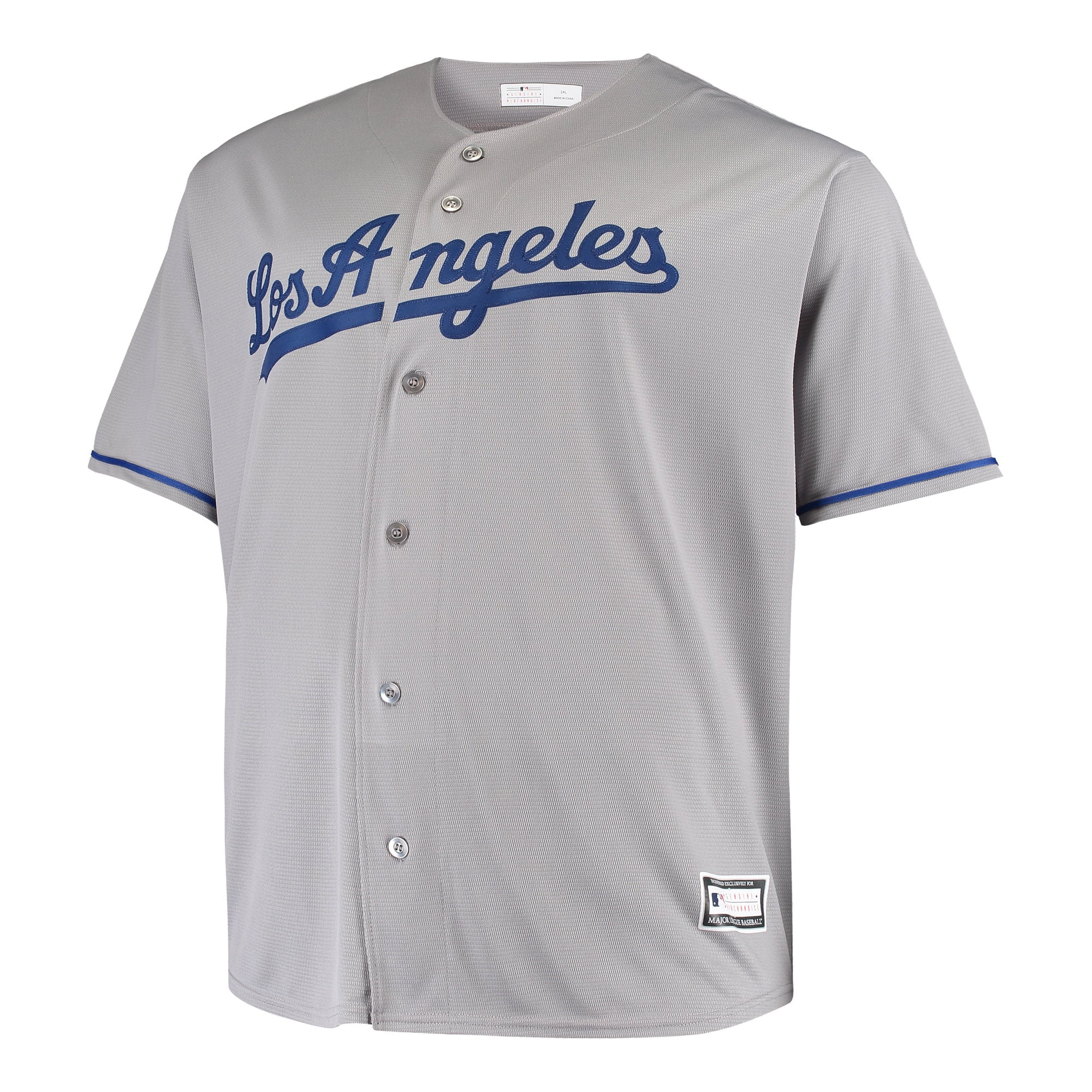 Men's Mookie Betts Gray Los Angeles Dodgers Big & Tall Replica Player Jersey