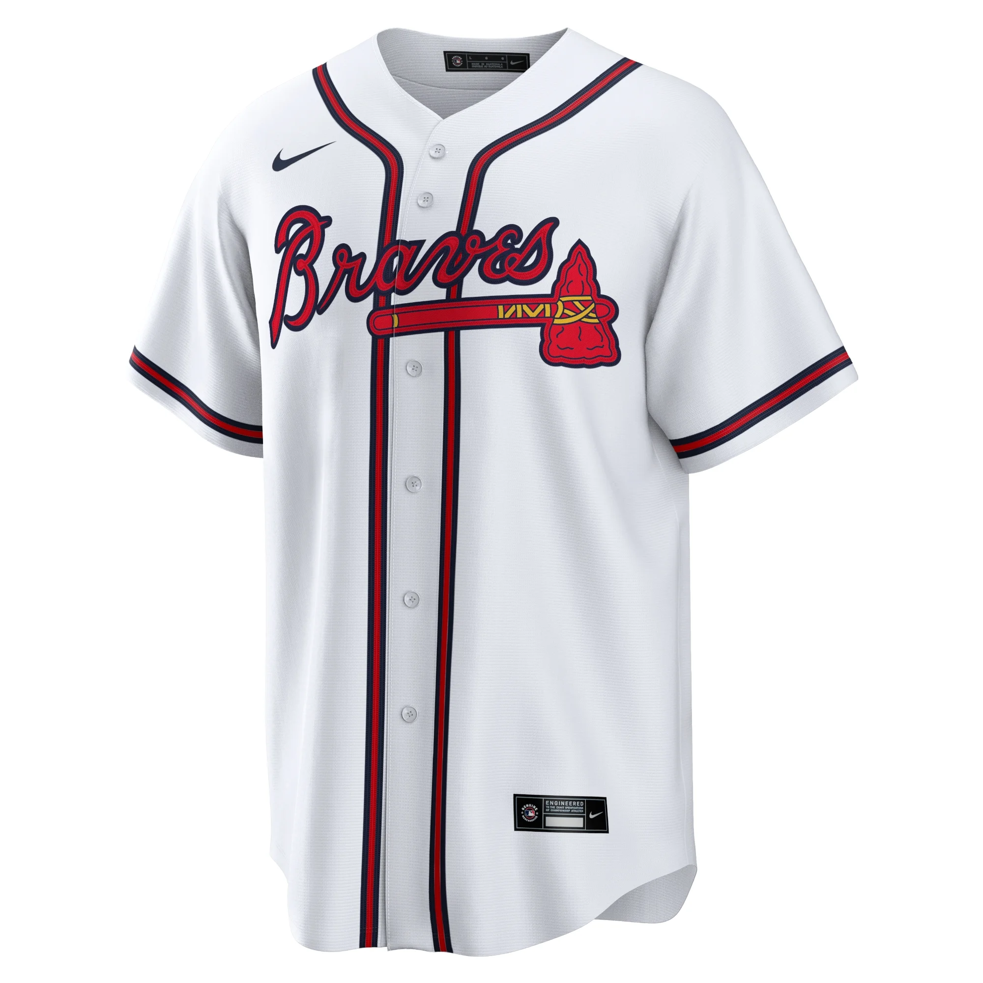 Men's Nike Ronald Acuna Jr. White Atlanta Braves Home Replica Player Name Jersey