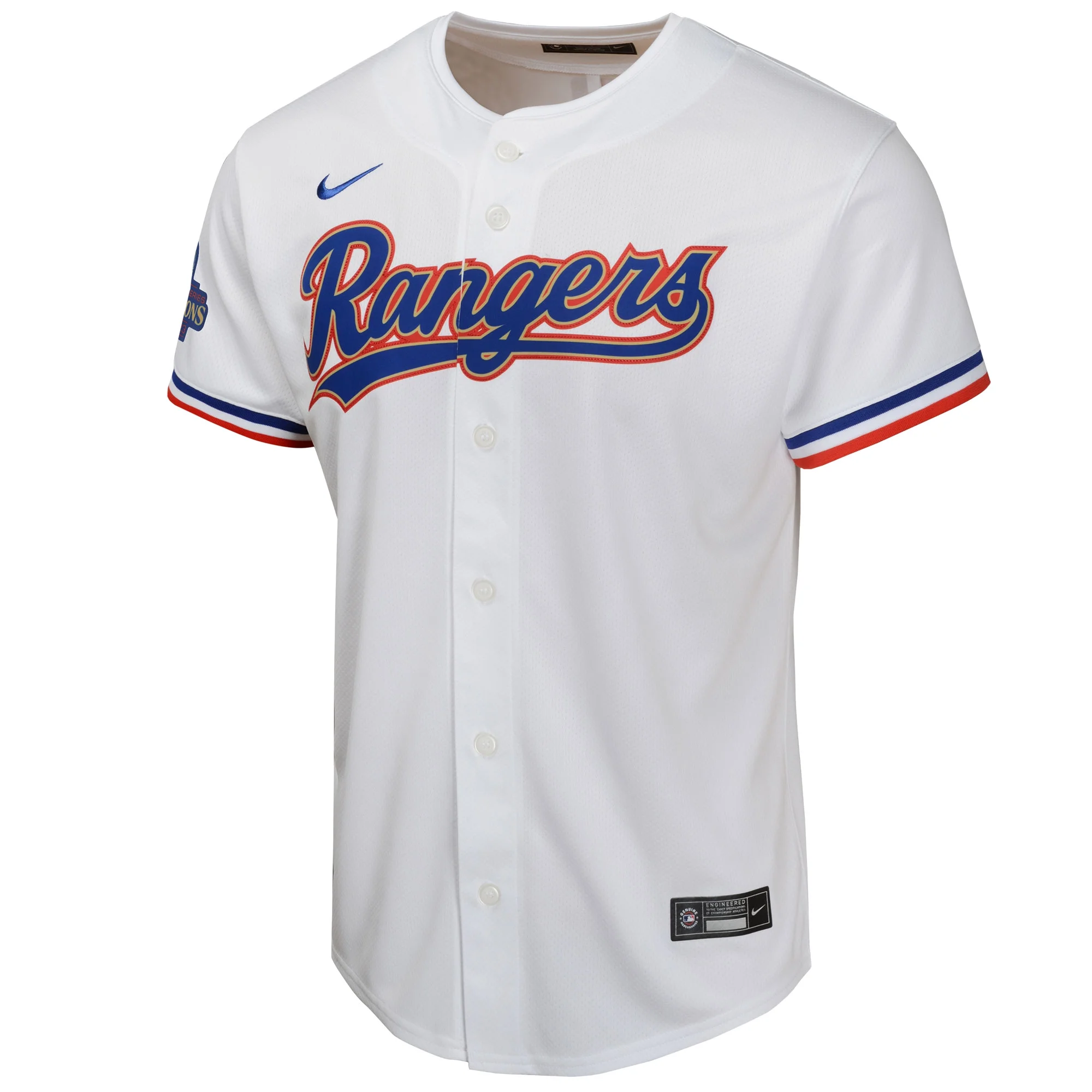 Youth Nike White Texas Rangers 2024 Gold Collection Limited Jersey