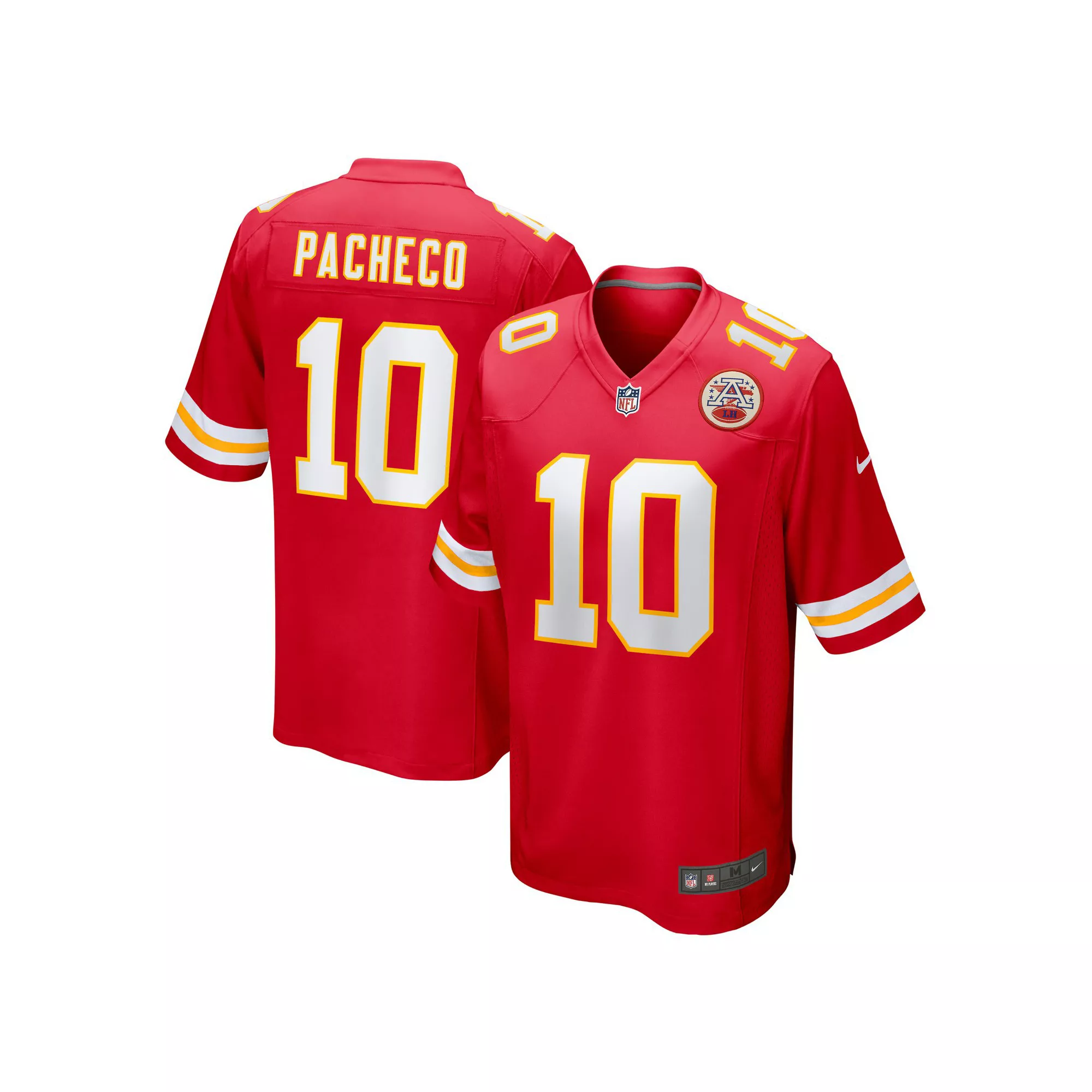 Men's Nike Isiah Pacheco Red Kansas City Chiefs Game Player Jersey