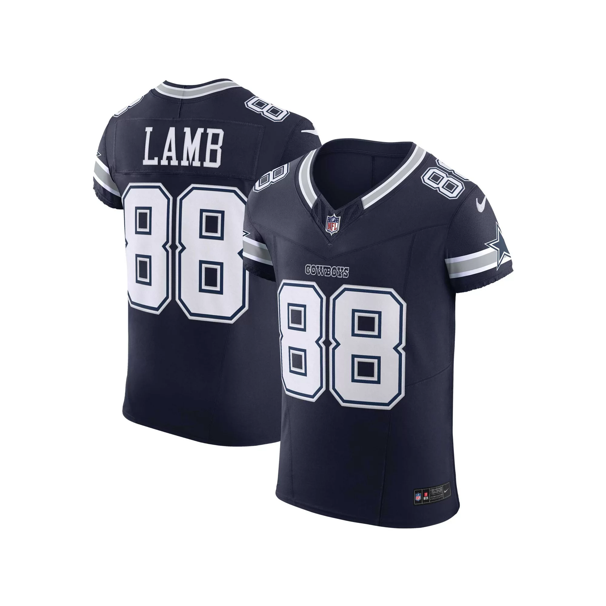 Men's Nike CeeDee Lamb Navy Dallas Cowboys Vapor F.U.S.E. Elite Jersey