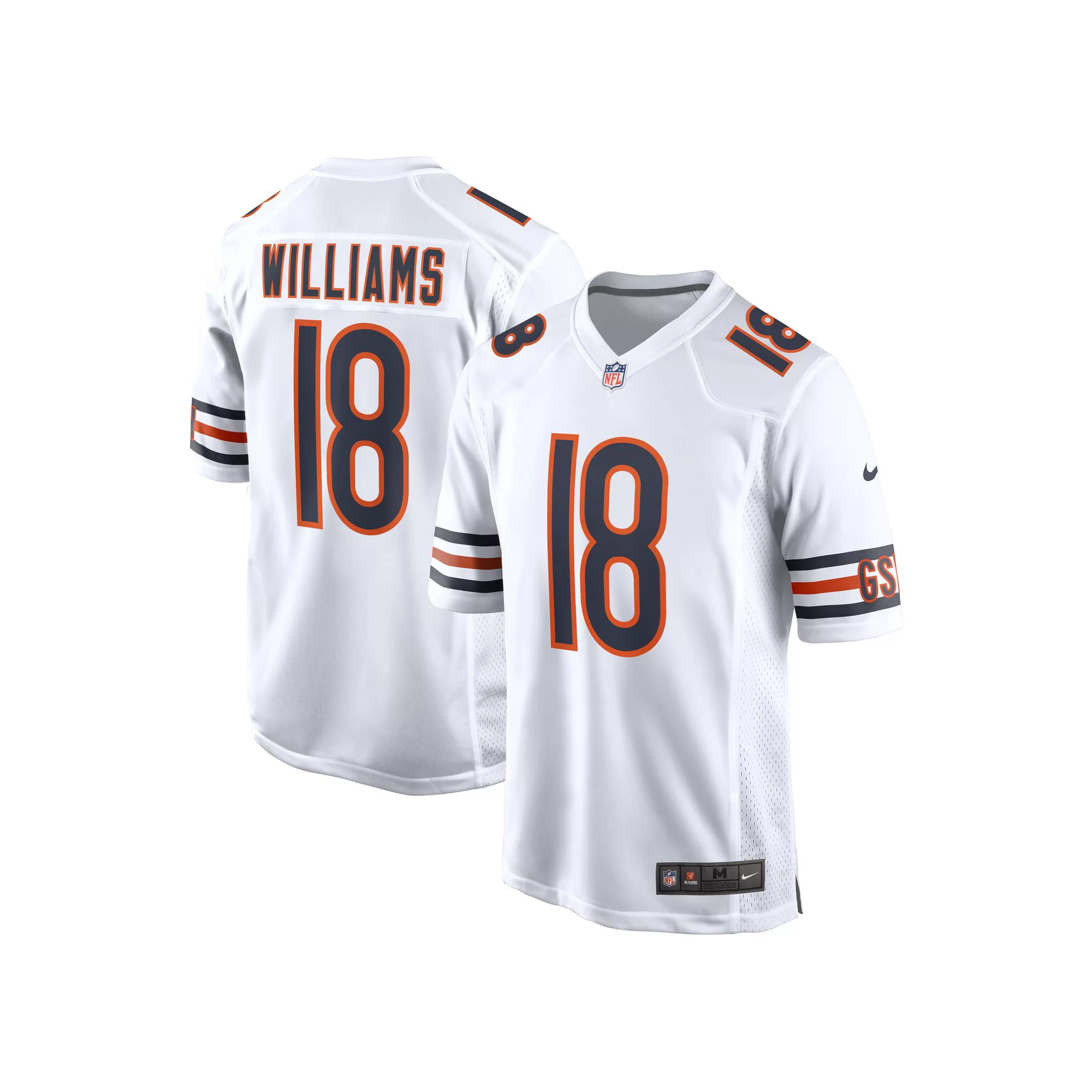 Men's Nike Caleb Williams White Chicago Bears 2024 NFL Draft First Round Pick Player Game Jersey