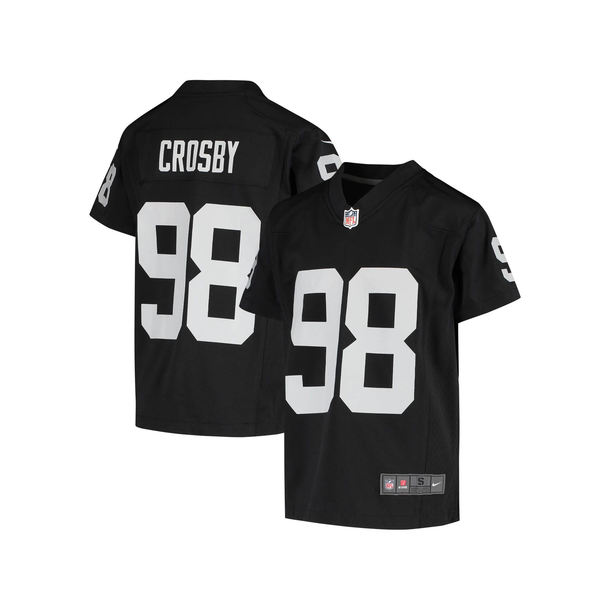 Youth Nike Maxx Crosby Black Las Vegas Raiders Game Jersey