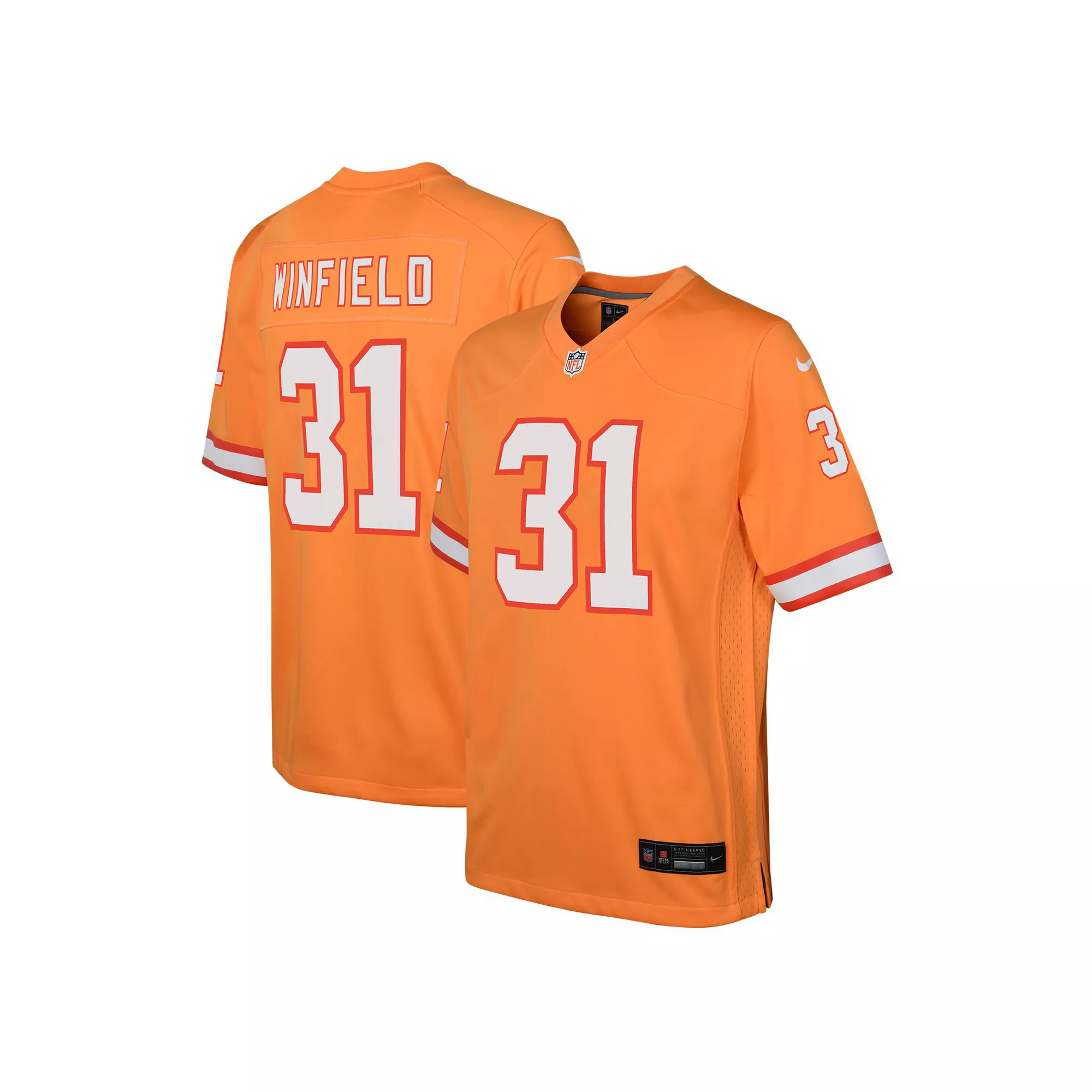Youth Nike Antoine Winfield Jr. Orange Tampa Bay Buccaneers Throwback Game Jersey