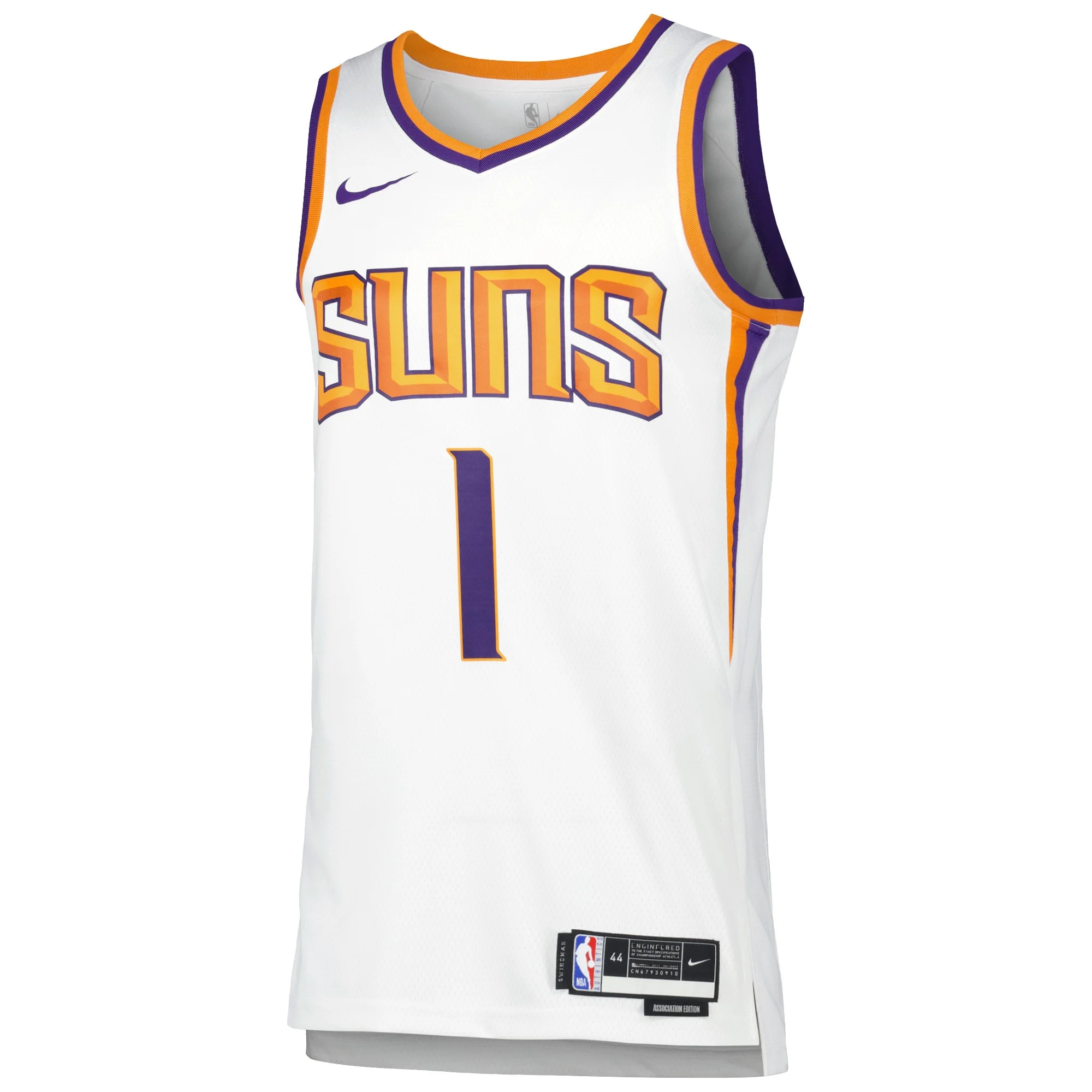 Unisex Nike Devin Booker White Phoenix Suns 2022/23 Swingman Jersey - Association Edition