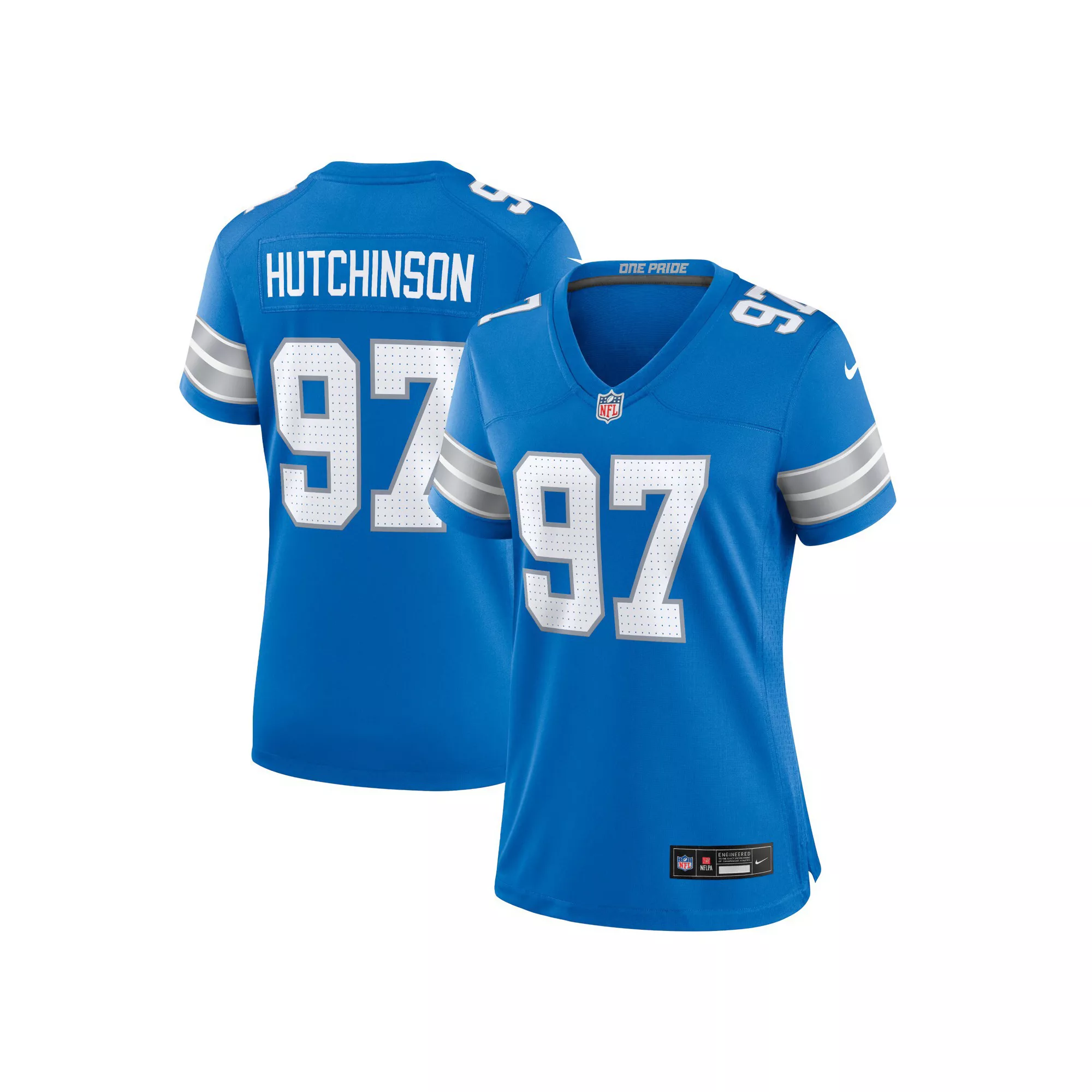 Women's Nike Aidan Hutchinson Blue Detroit Lions Game Jersey