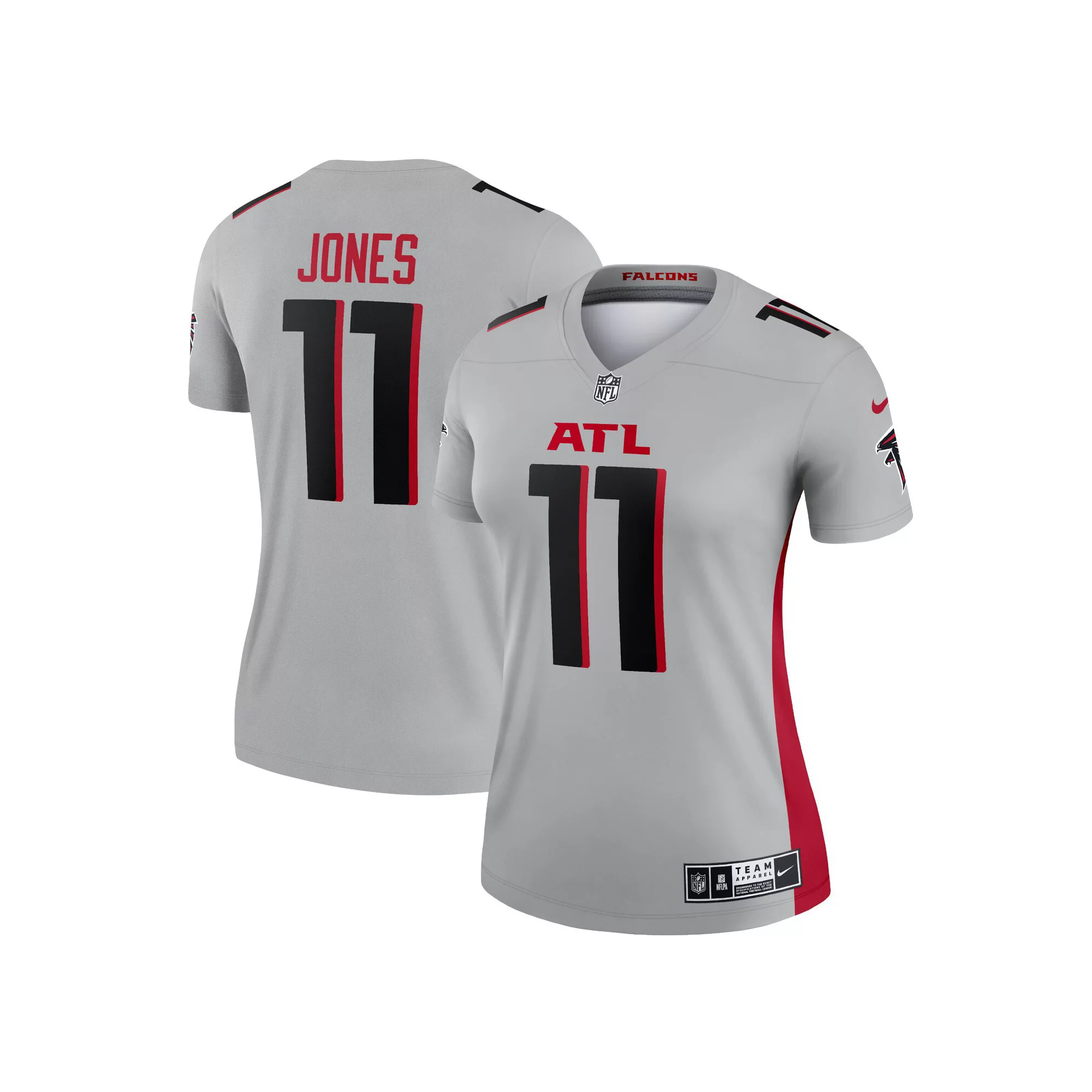 Women's Nike Julio Jones Silver Atlanta Falcons Inverted Legend Jersey