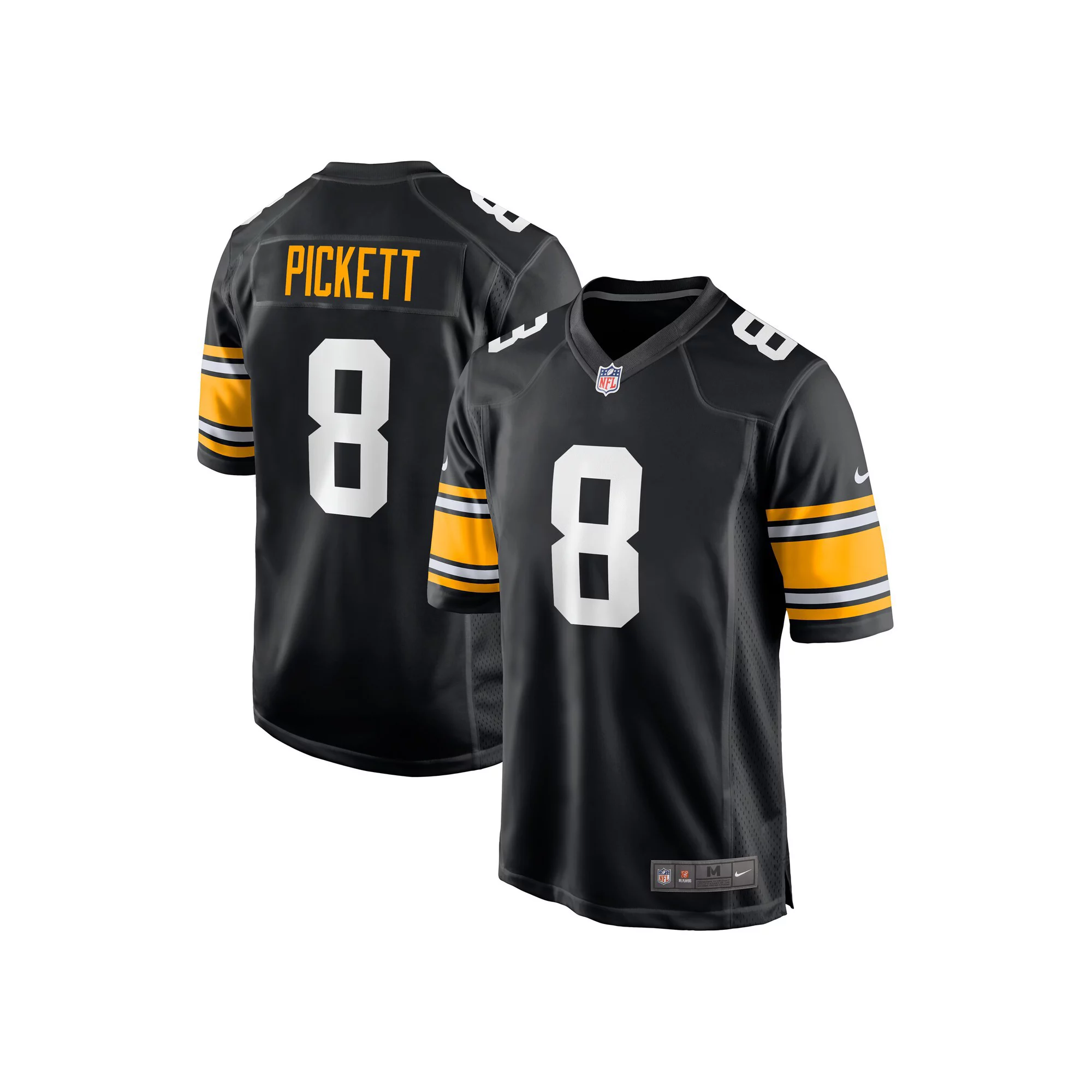 Men's Nike Kenny Pickett Black Pittsburgh Steelers Player Alternate Game Jersey