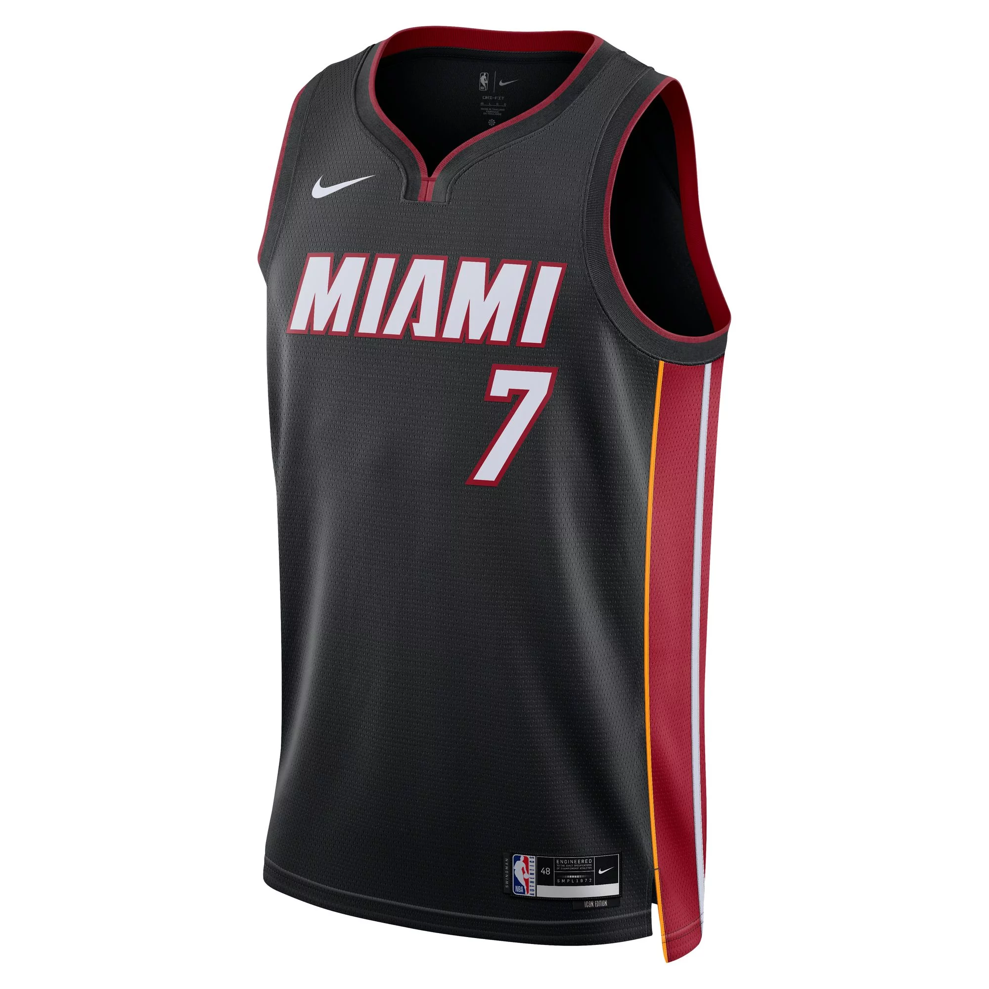 Unisex Nike Kyle Lowry Black Miami Heat Swingman Jersey - Icon Edition
