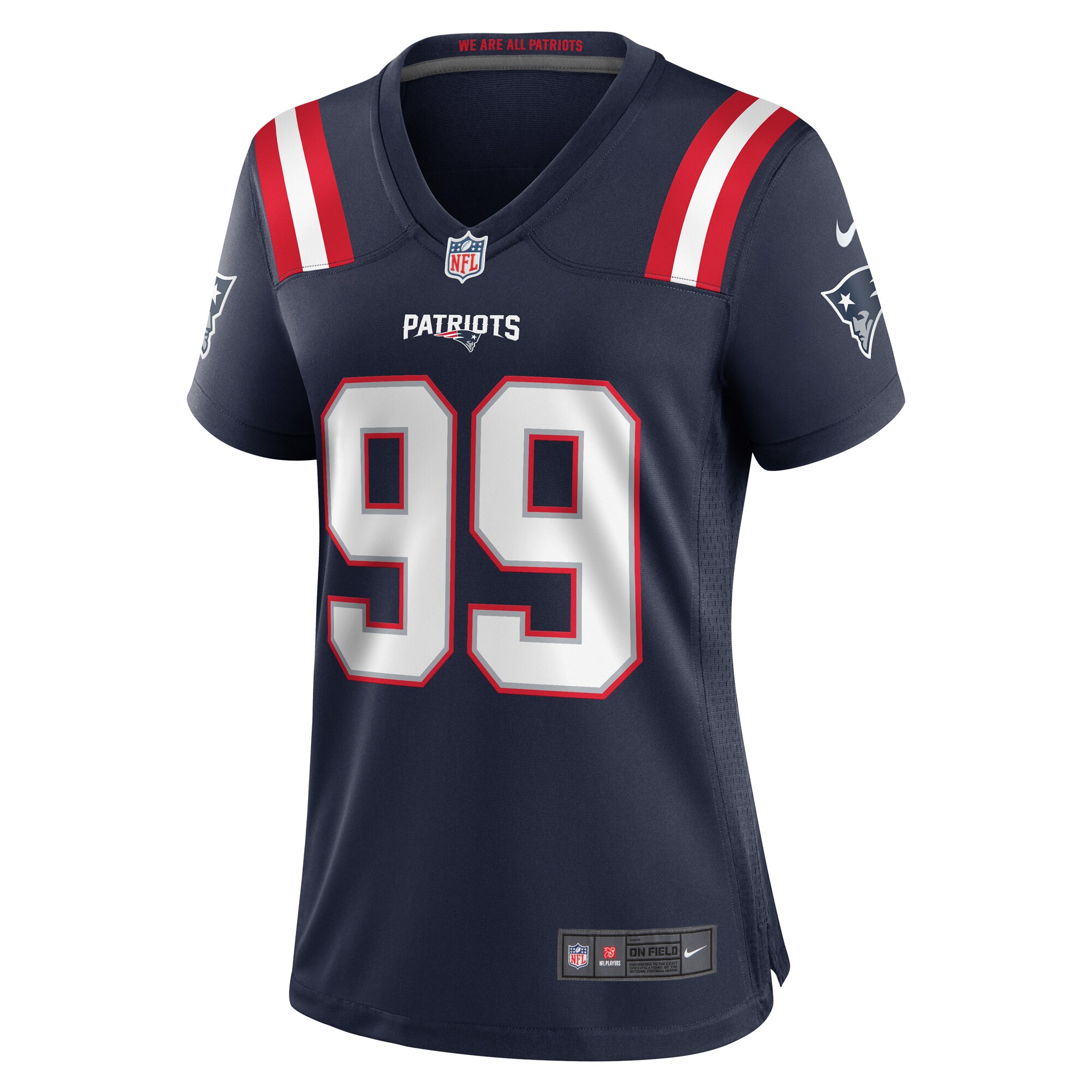 Keion White New England Patriots Nike Women's Team Game Jersey -  Navy