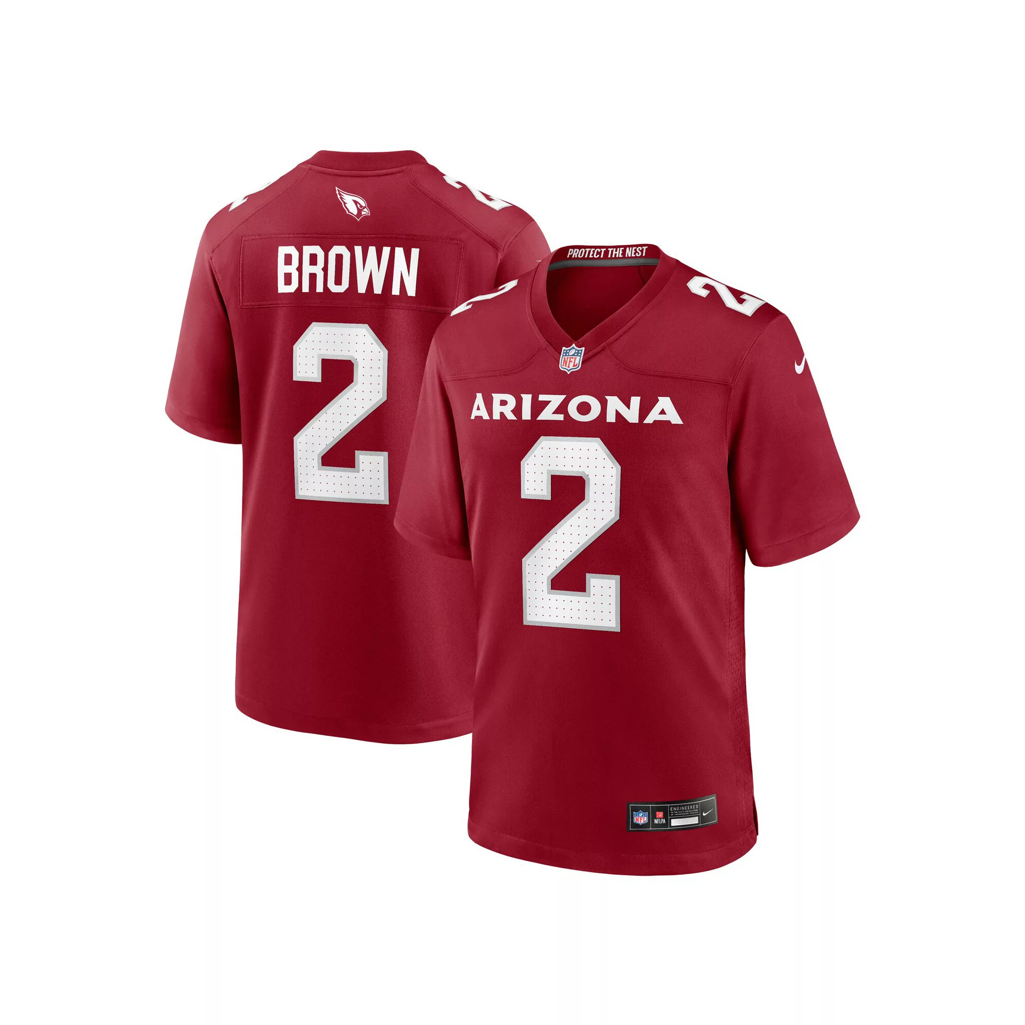 Men's Nike Marquise Brown Cardinal Arizona Cardinals Home Game Jersey