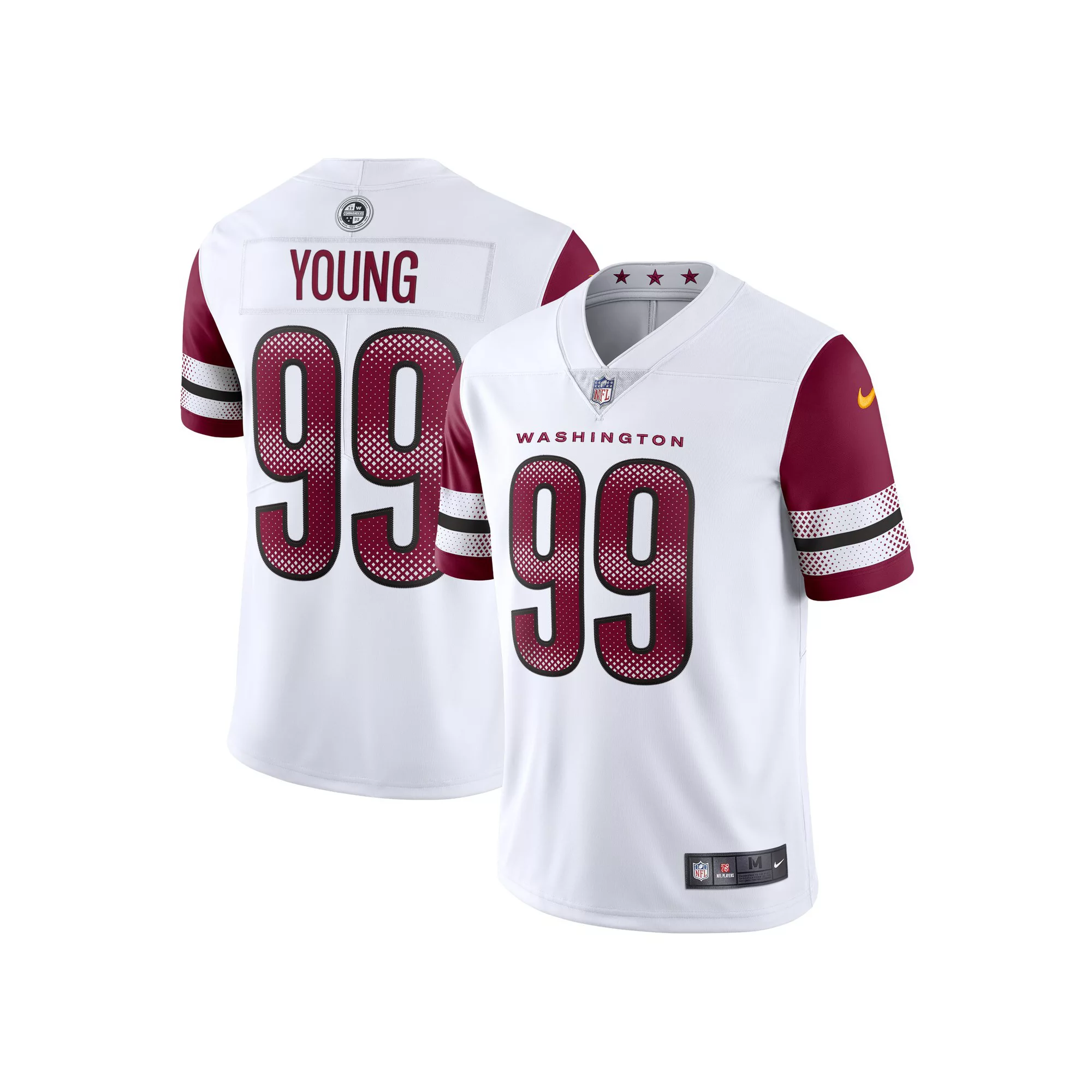 Men's Nike Chase Young White Washington Commanders Vapor Limited Jersey