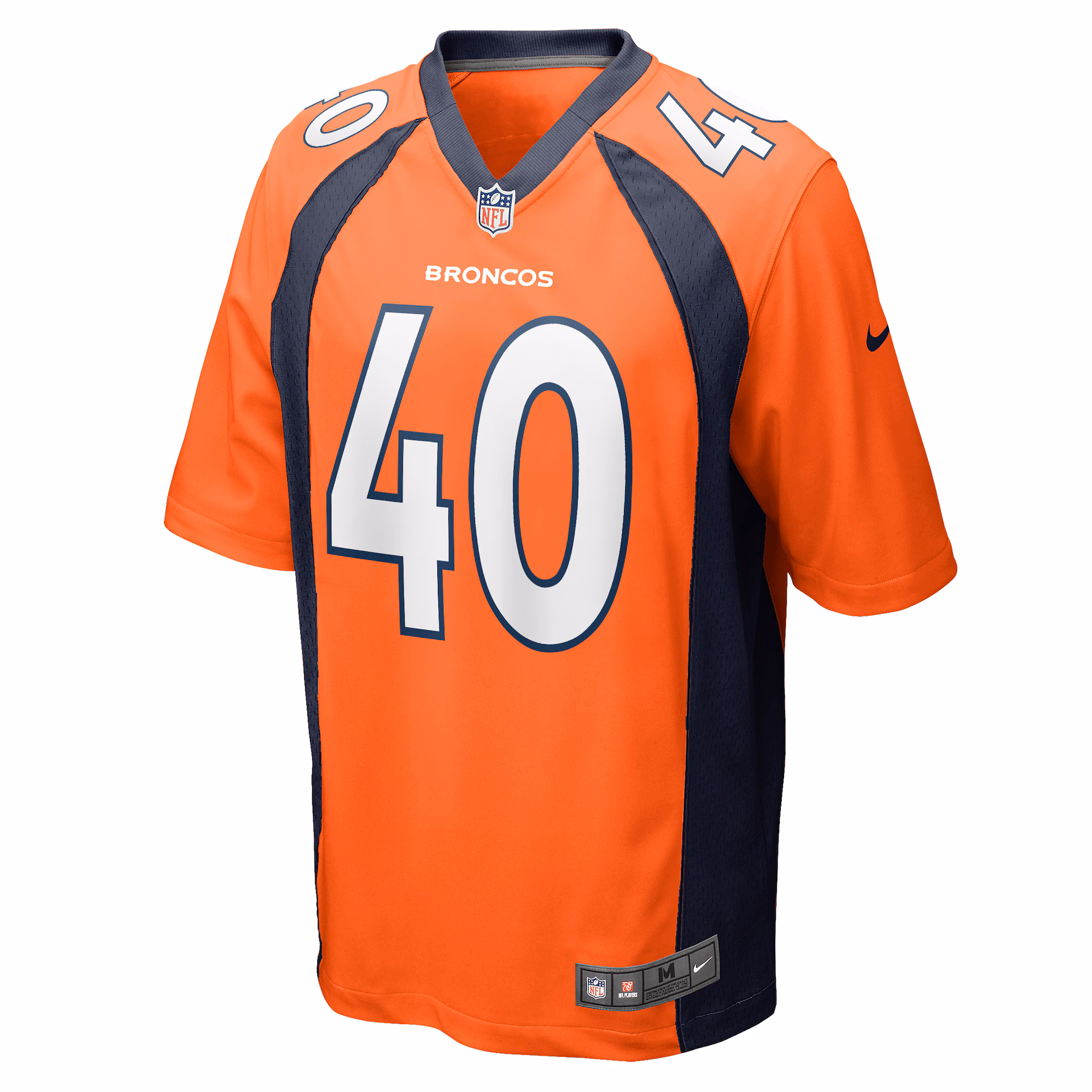 Justin Strnad Denver Broncos Nike Game Jersey - Orange