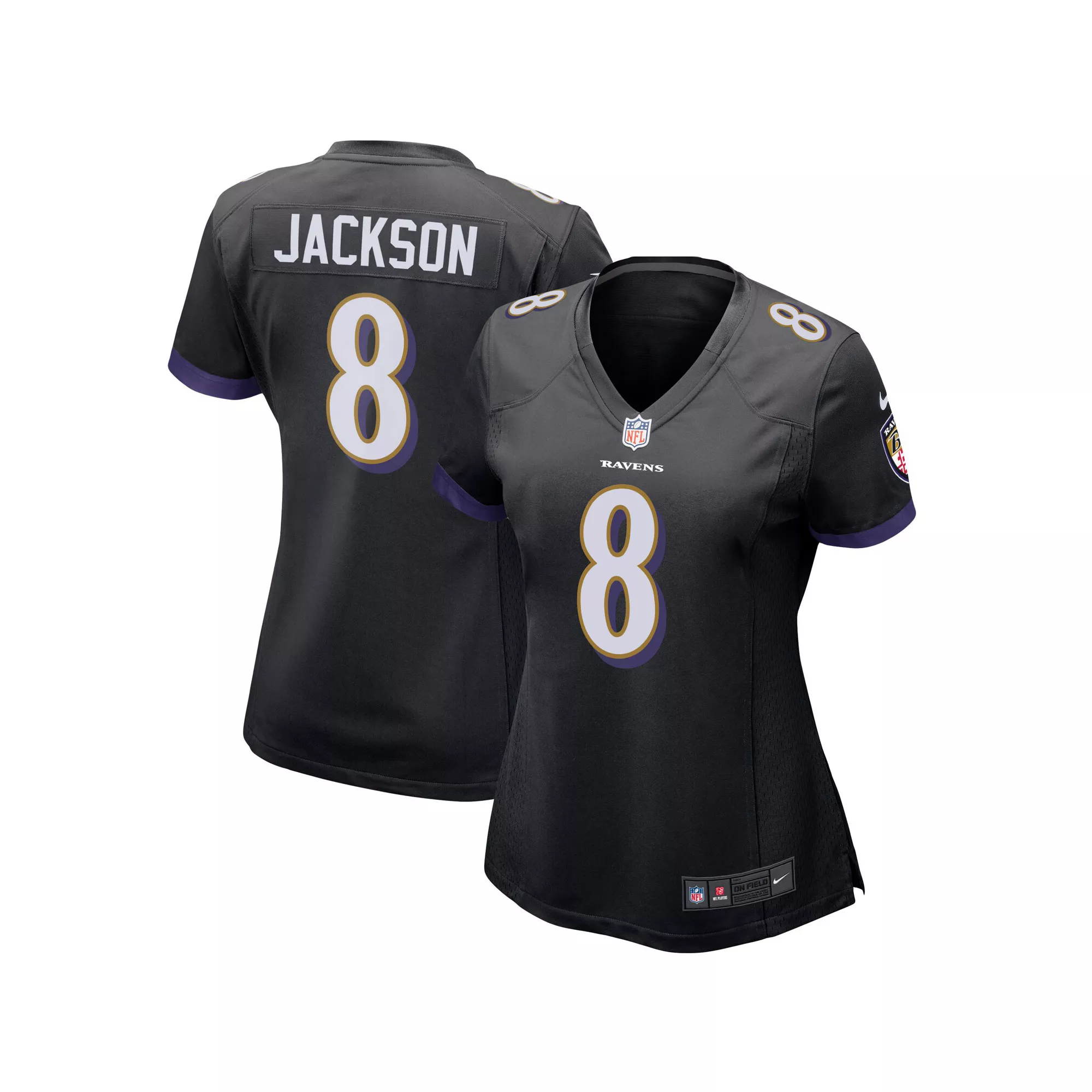 Women's Nike Lamar Jackson Black Baltimore Ravens Game Jersey