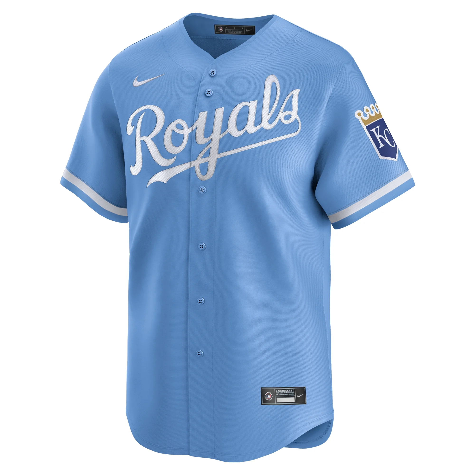Men's Nike Light Blue Kansas City Royals Alternate Limited Jersey
