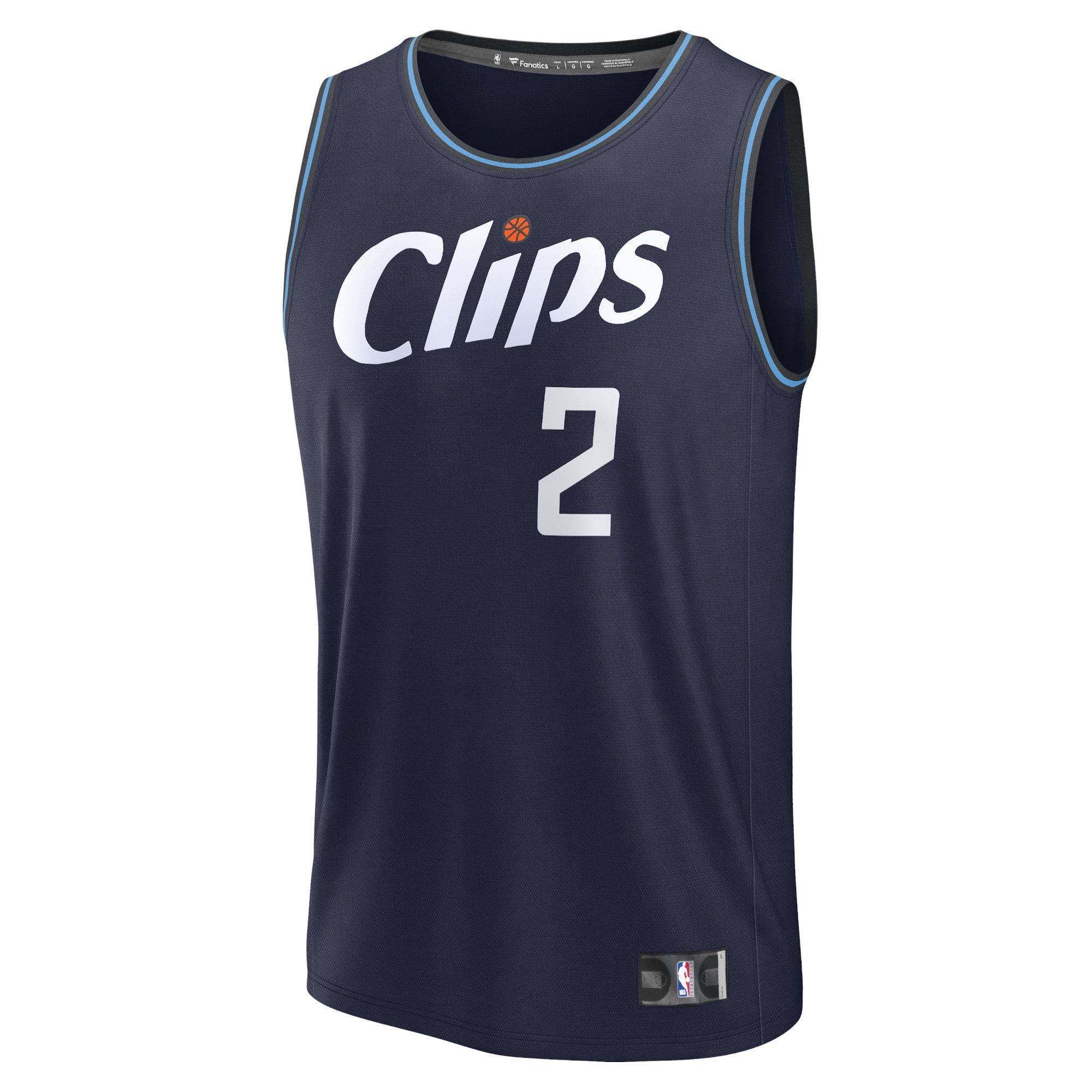 Men's Fanatics Branded Kawhi Leonard Navy LA Clippers Fast Break Jersey - City Edition