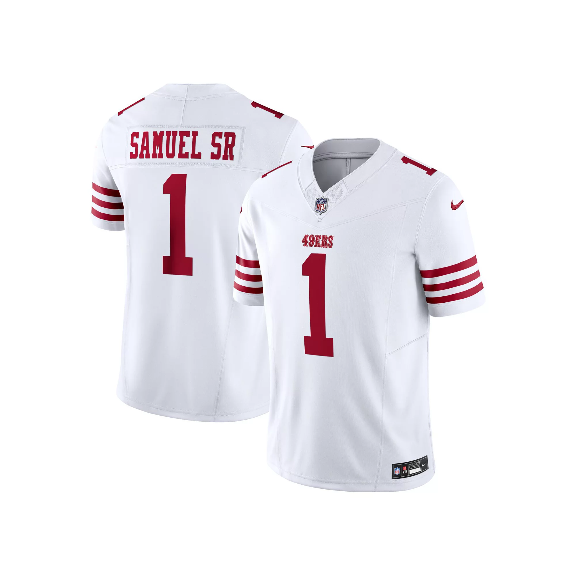 Men's Nike Deebo Samuel Sr White San Francisco 49ers Vapor F.U.S.E. Limited Jersey
