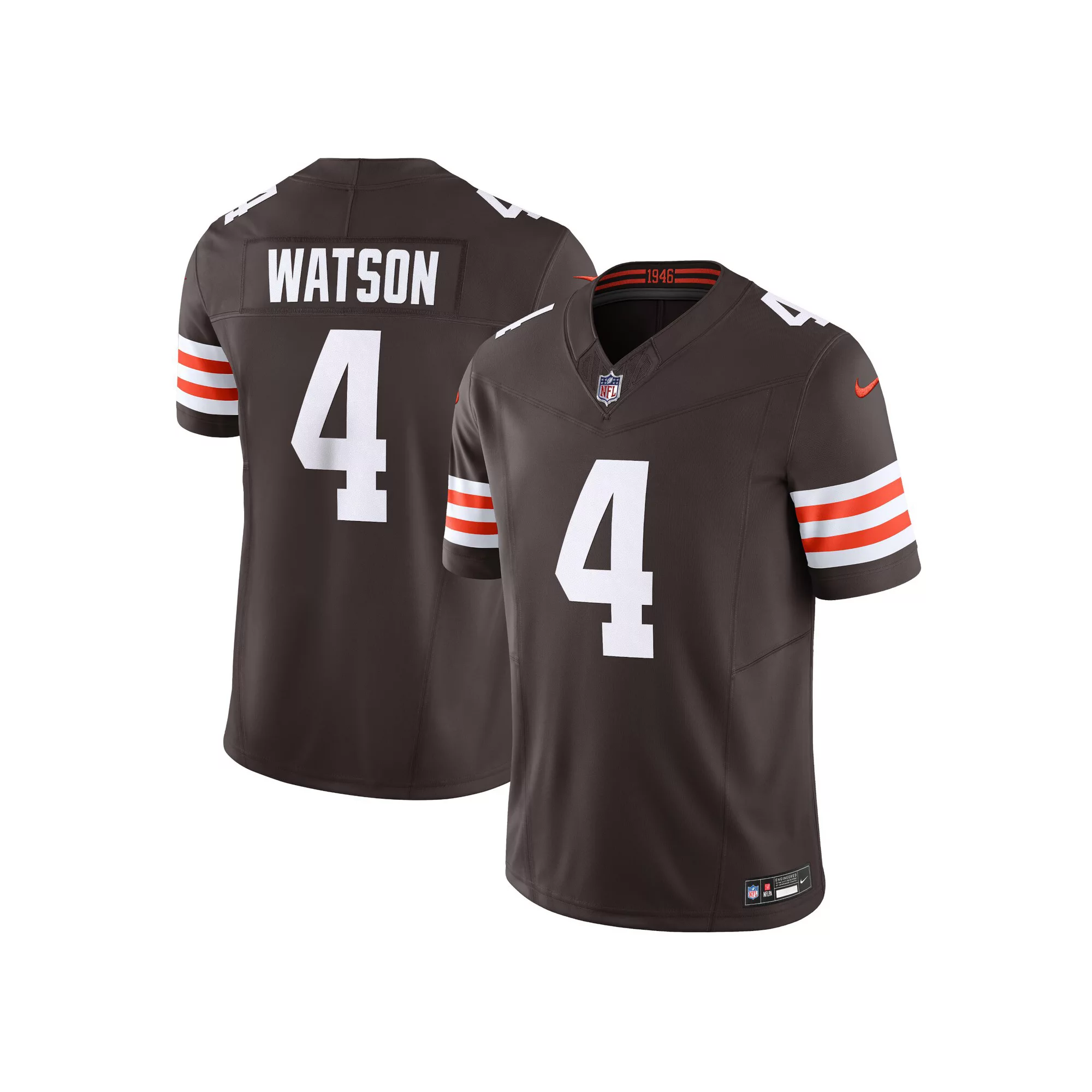 Men's Nike Deshaun Watson Brown Cleveland Browns Vapor F.U.S.E. Limited  Jersey