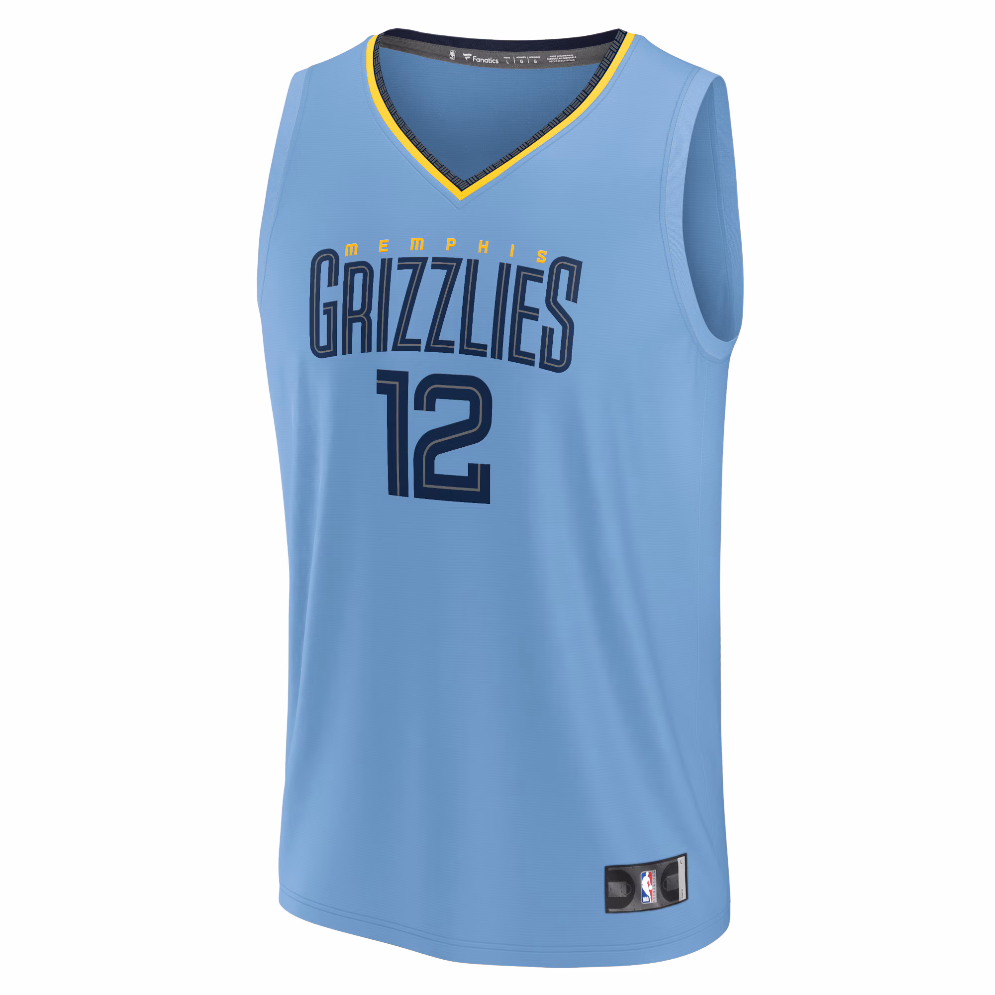 Ja Morant Memphis Grizzlies Fanatics Youth Fast Break Replica Player Jersey - Statement Edition - Light Blue