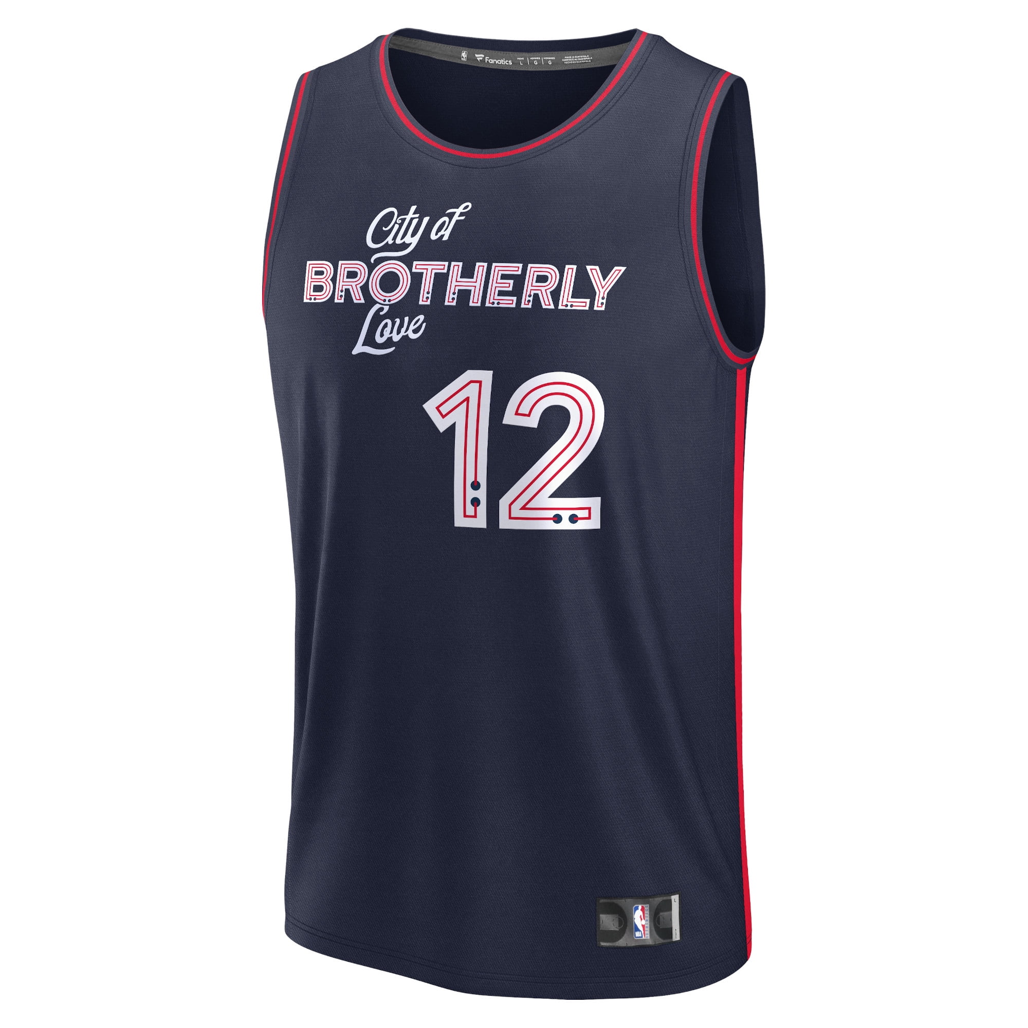 Unisex Fanatics Branded Tobias Harris Navy Philadelphia 76ers 2023/24 Fast Break Jersey - City Edition