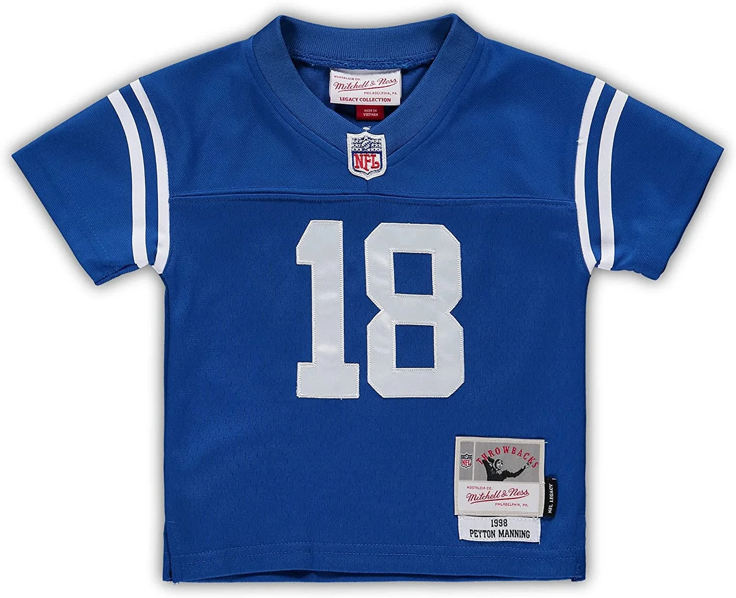 Mitchell Ness Infant Peyton Manning Royal Indianapolis Colts 1998 Retired Legacy Jersey 12 Months