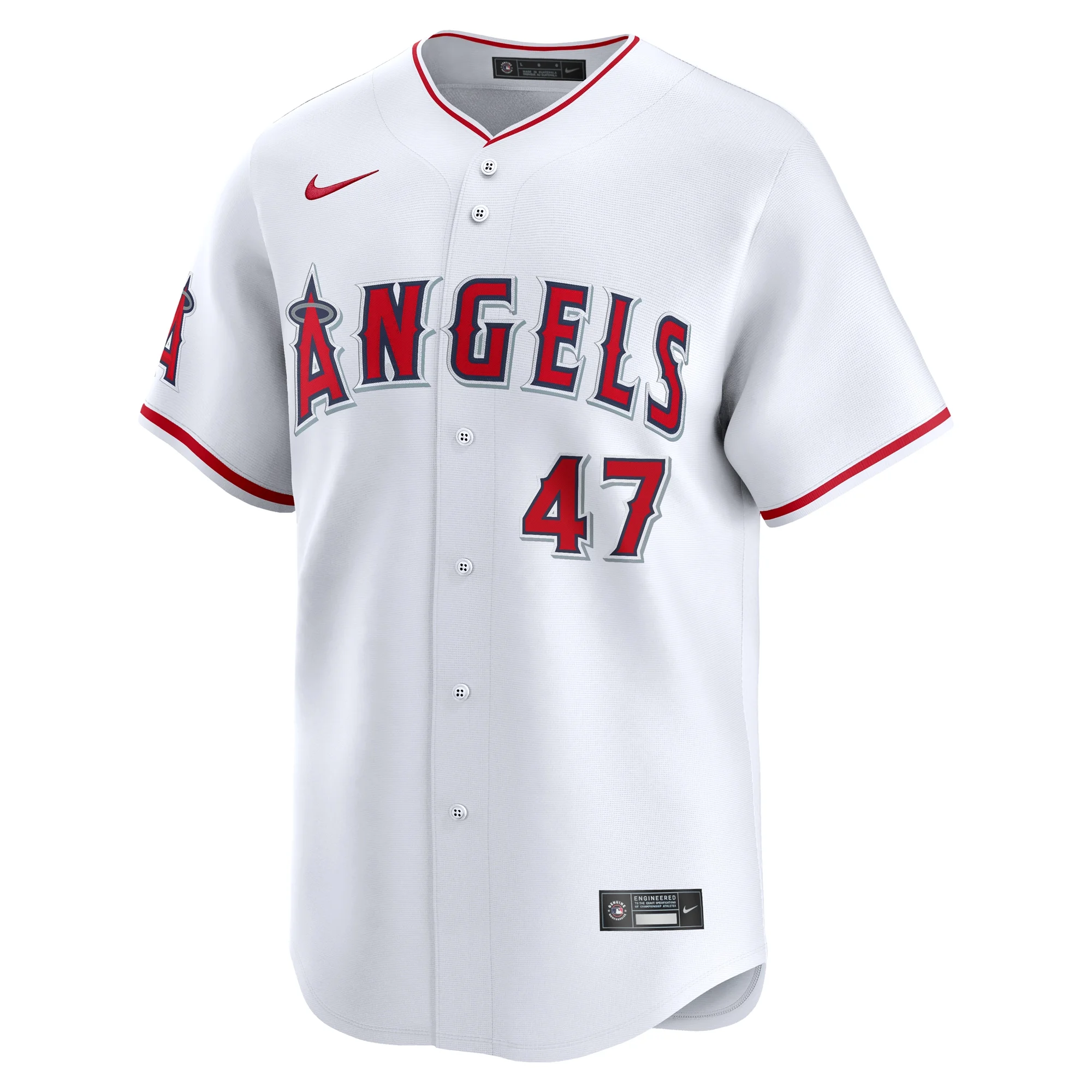 Men's Nike Griffin Canning White Los Angeles Angels Home Limited Player Jersey