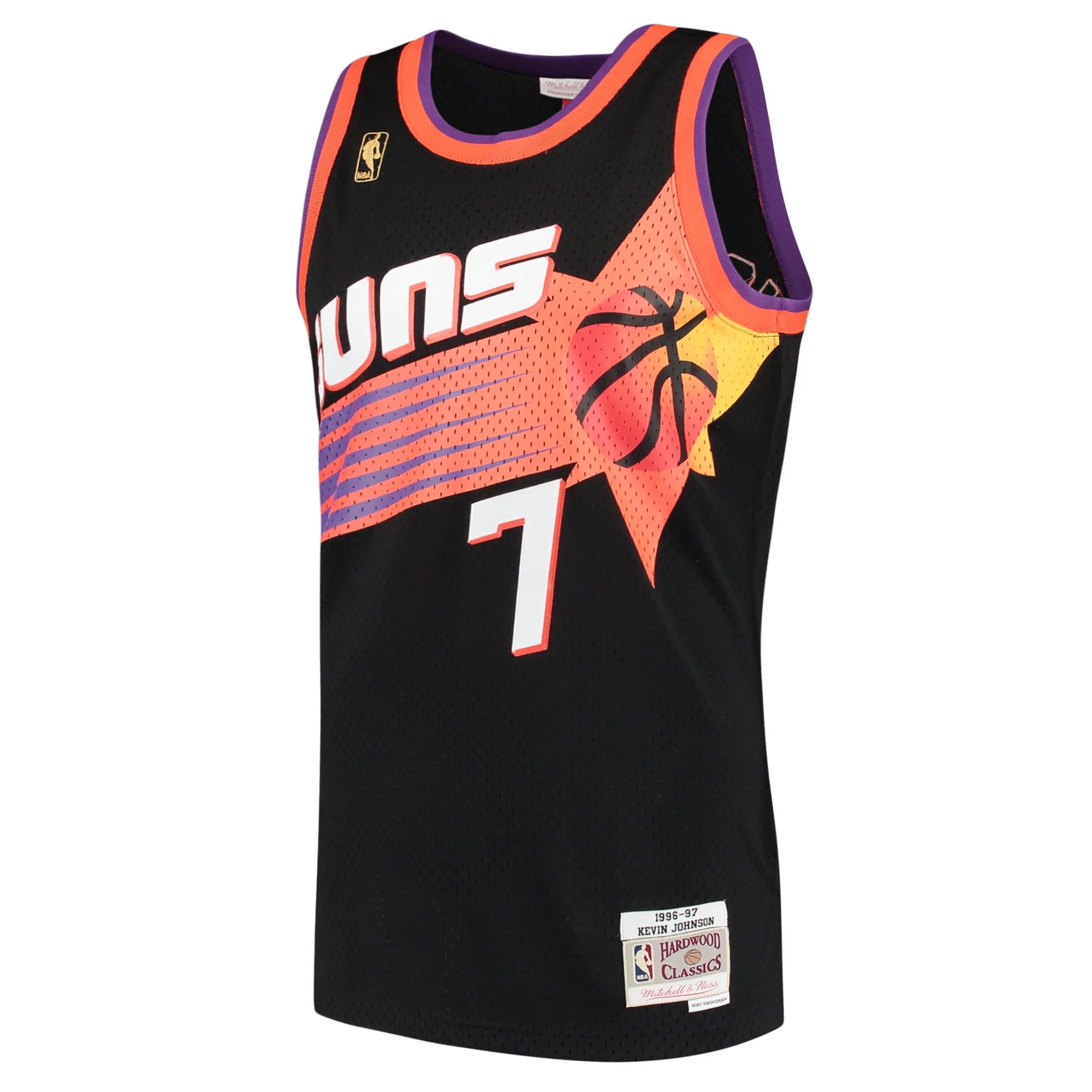 Men's Mitchell & Ness Kevin Johnson Black Phoenix Suns Hardwood Classics Swingman Jersey