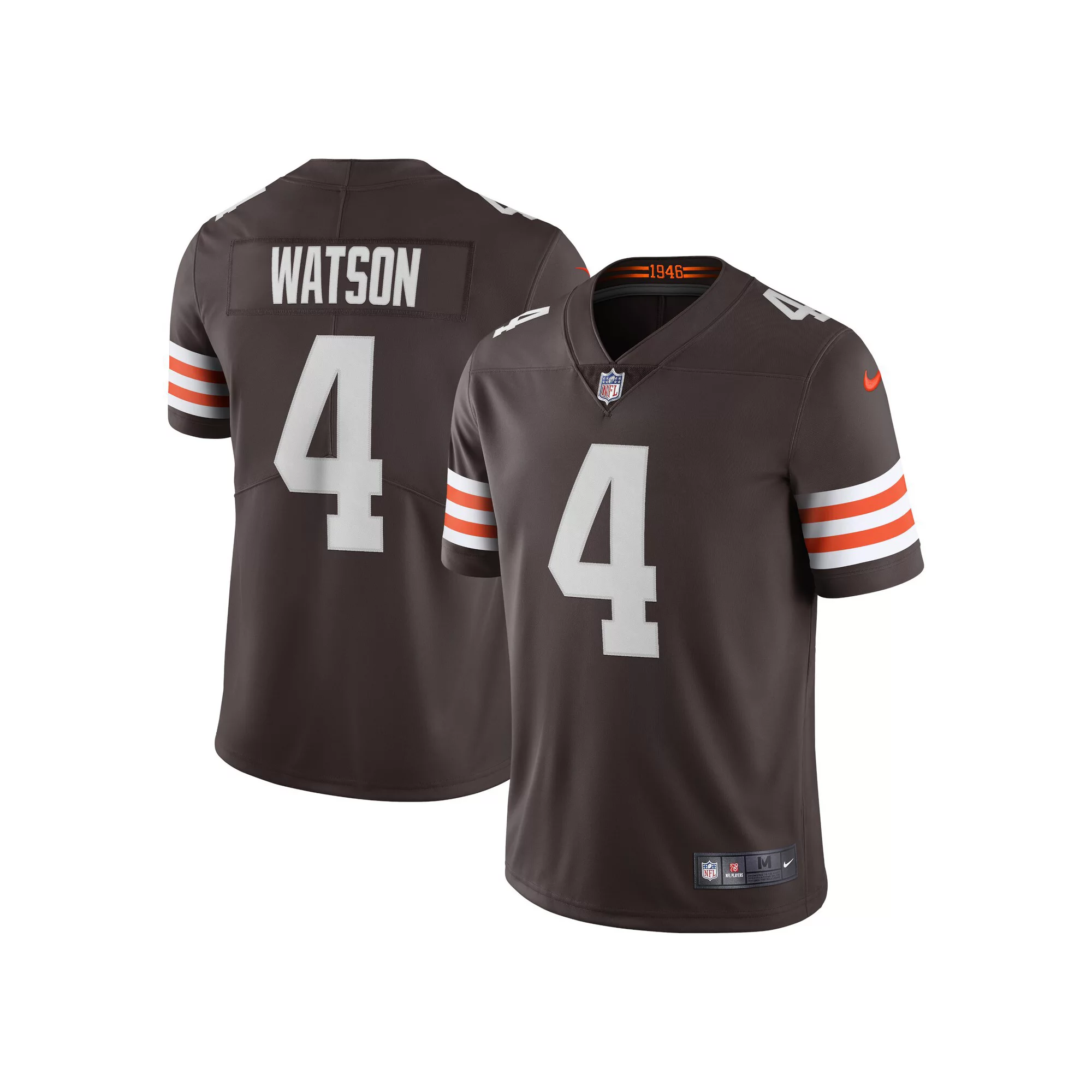 Men's Nike Deshaun Watson Brown Cleveland Browns Vapor Limited Jersey
