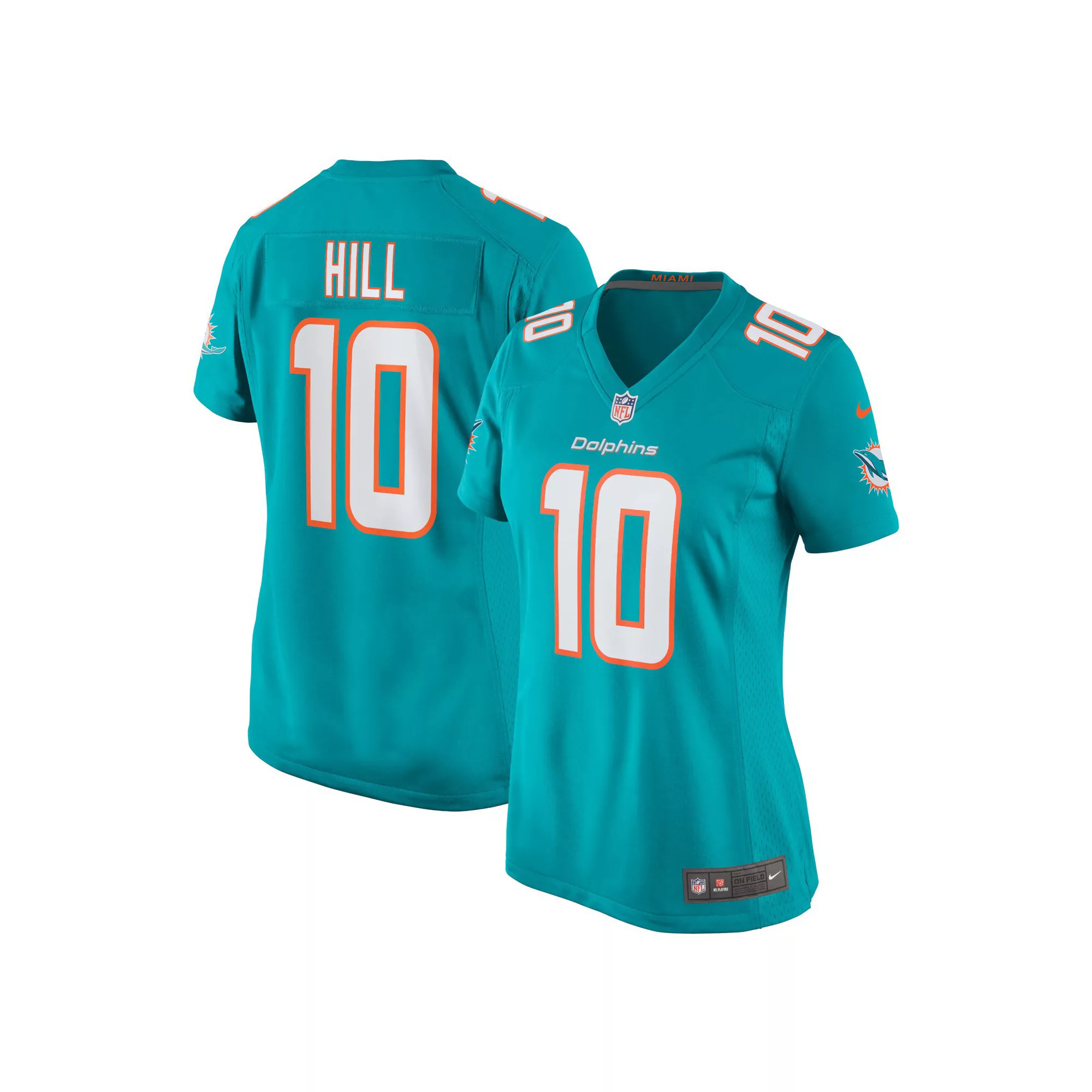 Women's Nike Tyreek Hill Aqua Miami Dolphins Player Jersey