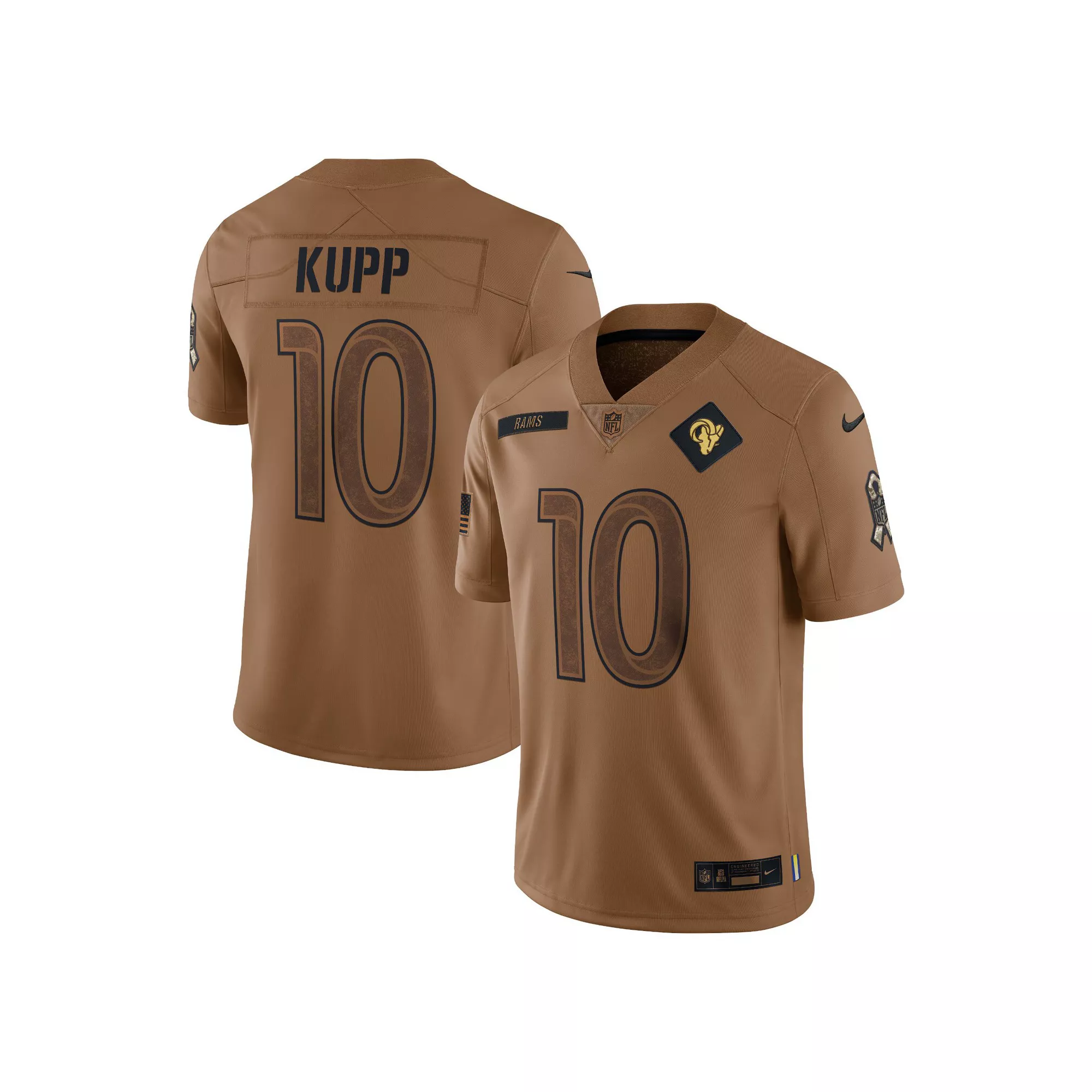 Men's Nike Cooper Kupp Brown Los Angeles Rams 2023 Salute To Service Limited Jersey