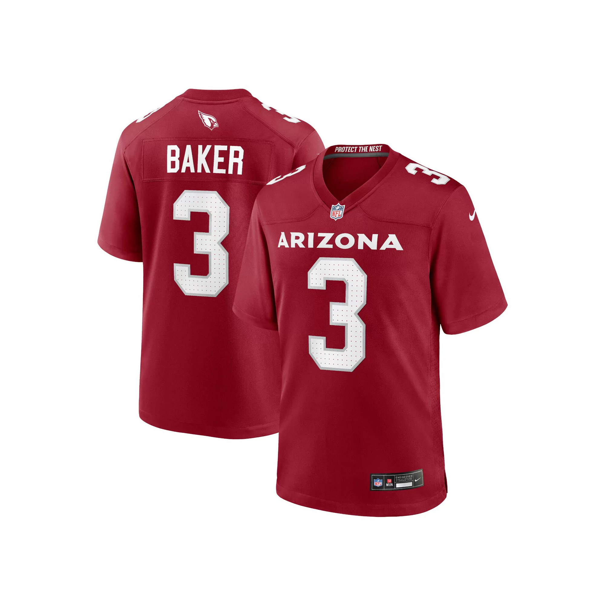 Men's Nike Budda Baker Cardinal Arizona Cardinals Game Player Jersey