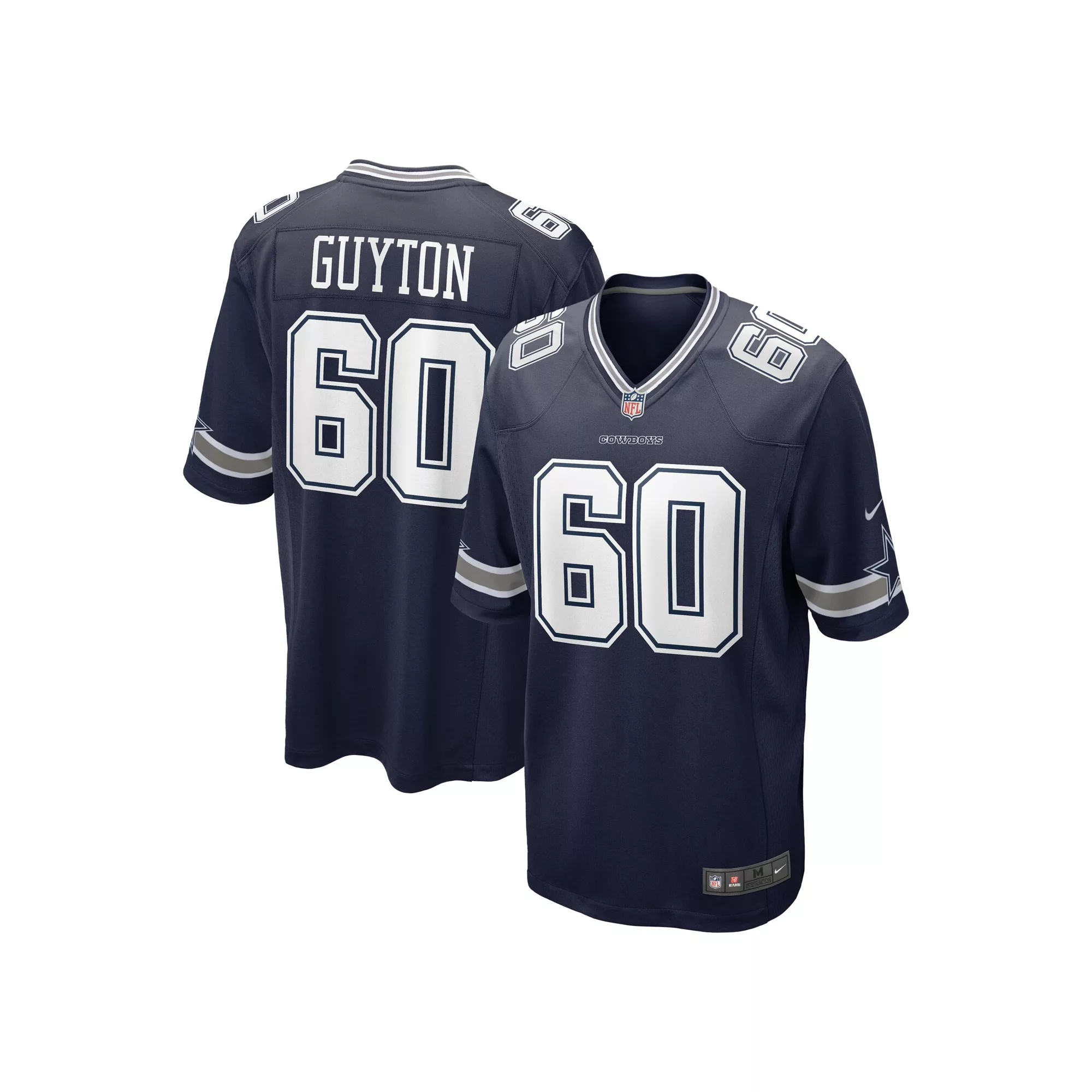 Men's Nike Tyler Guyton Navy Dallas Cowboys 2024 NFL Draft First Round Pick Player Game Jersey
