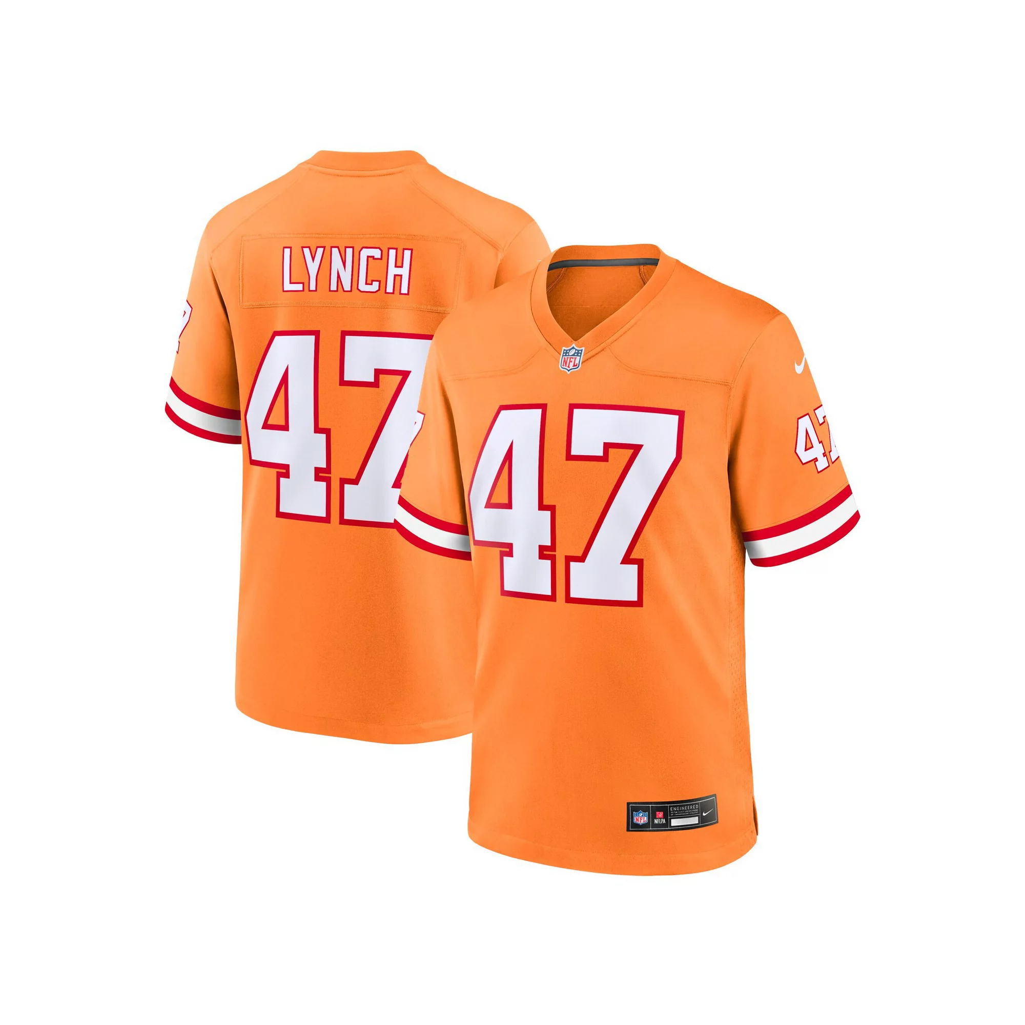 Youth Nike John Lynch Orange Tampa Bay Buccaneers Retired Player Game Jersey