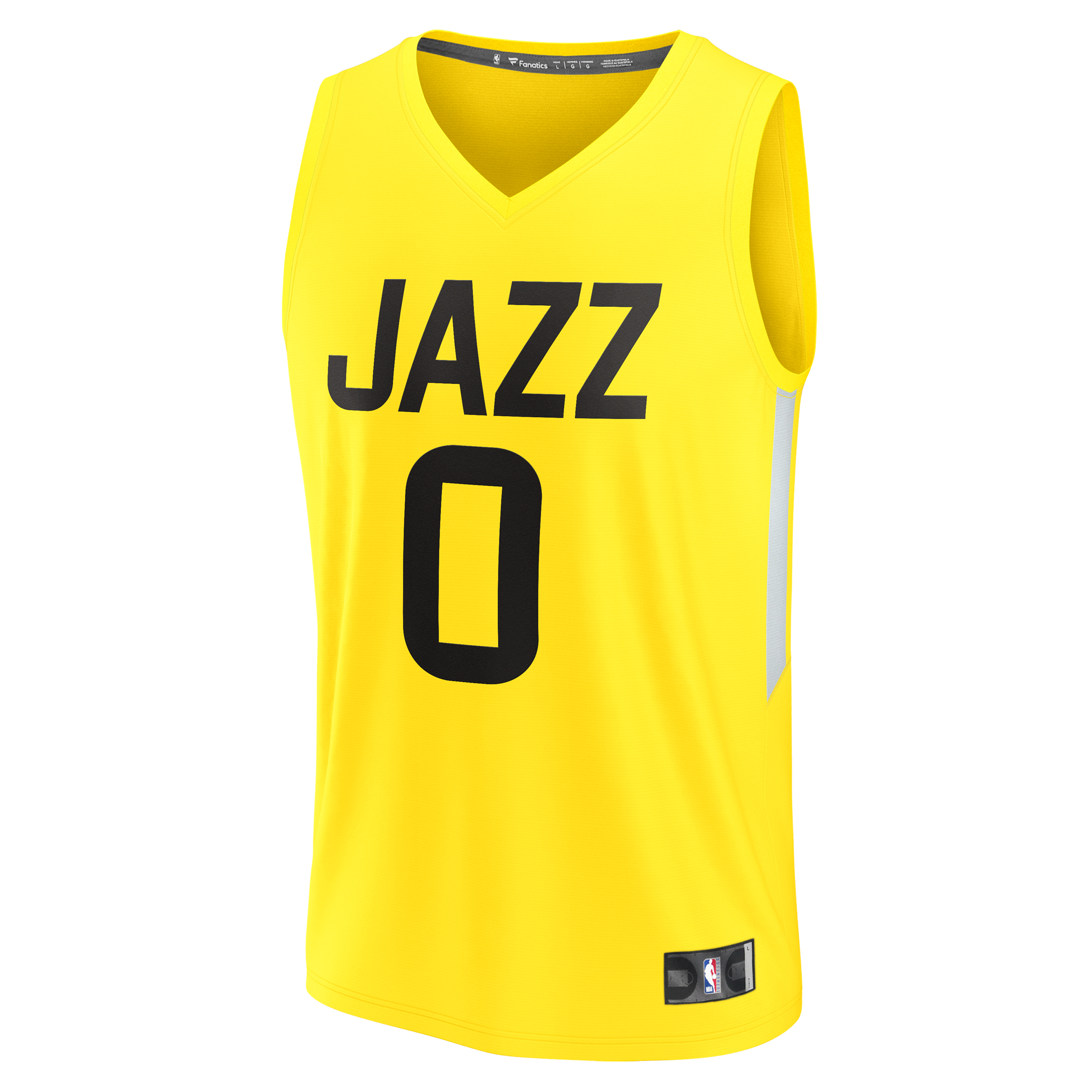 Youth Fanatics Taylor Hendricks Yellow Utah Jazz Fast Break Replica Jersey - Icon Edition