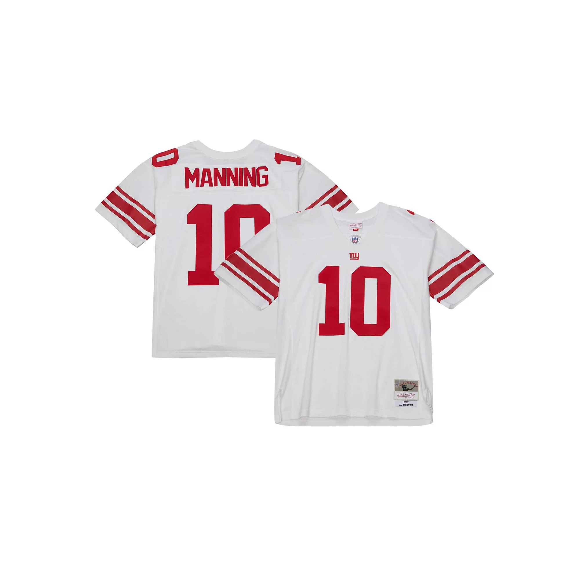 Men's Mitchell & Ness Eli Manning White New York Giants Legacy Replica Jersey