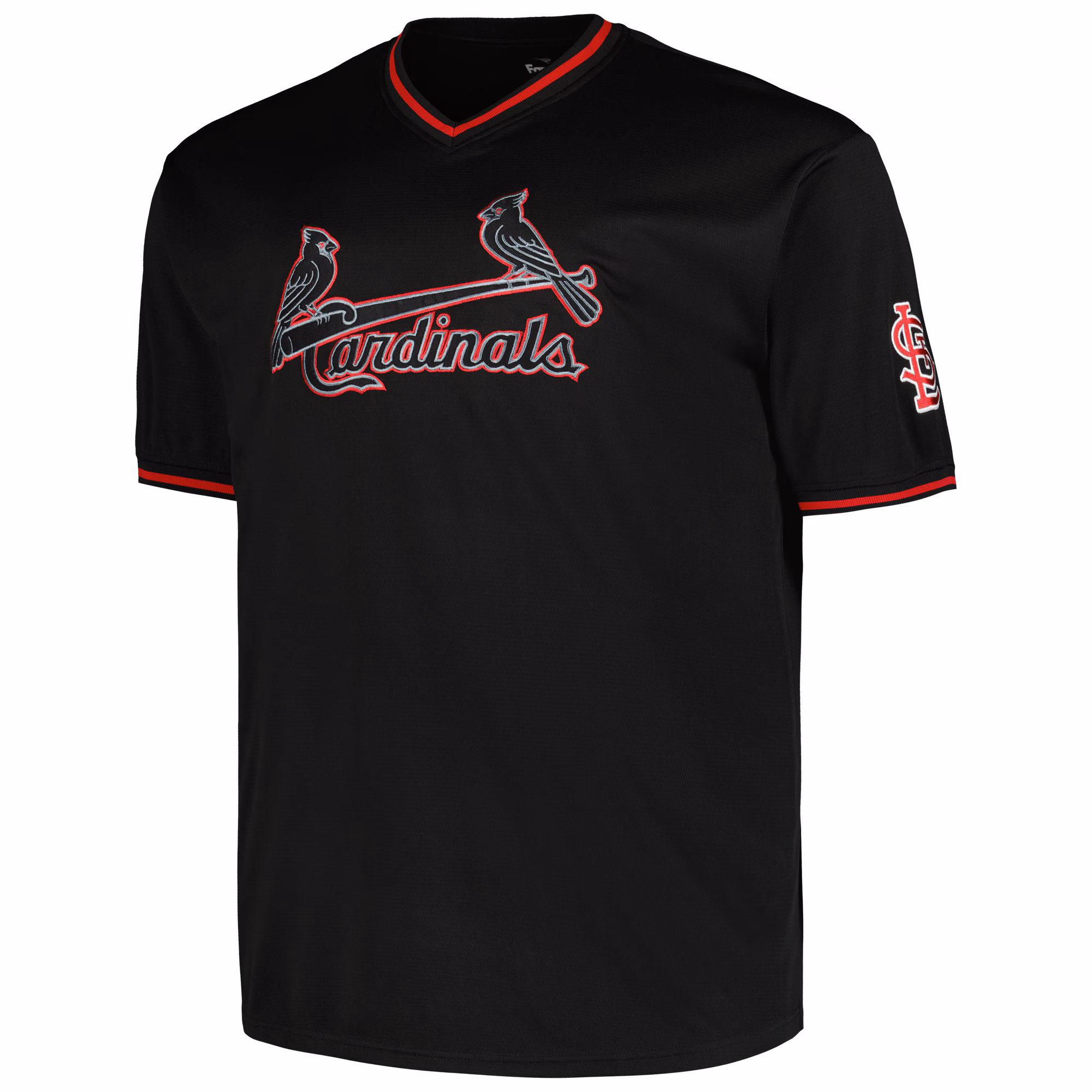 St. Louis Cardinals Profile Big & Tall Pop Fashion Jersey - Black